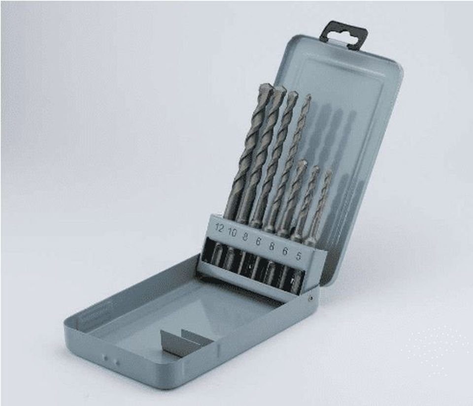 qpool24 Bohrer- und Bit-Set, (1 Set), Hammerbohrerset SDS Plus