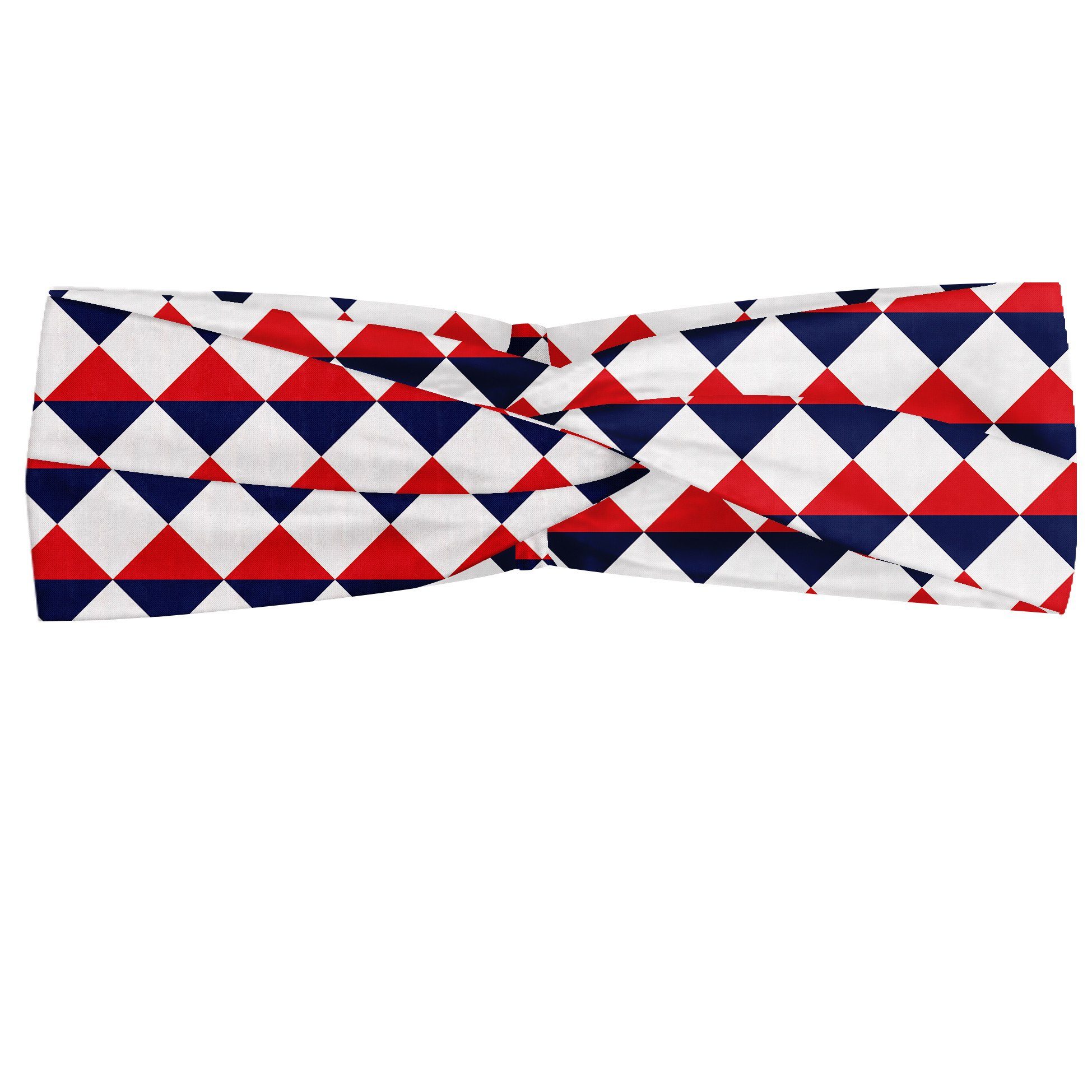 Abakuhaus Stirnband Elastisch und Angenehme alltags accessories Americana Rote Halb Triangles