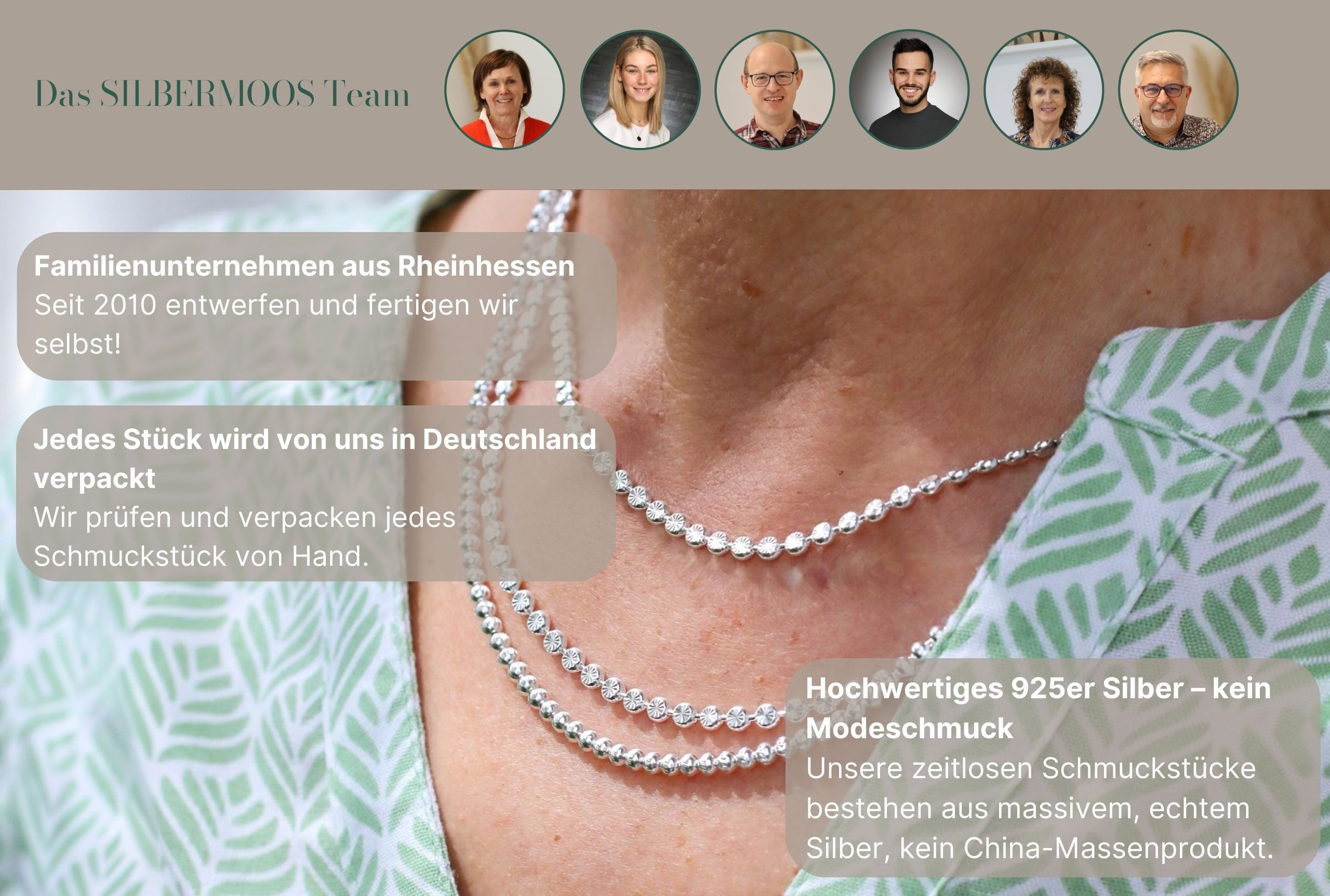 SILBERMOOS Statementkette Rolokette "Dots", 925 Sterling günstig online kaufen