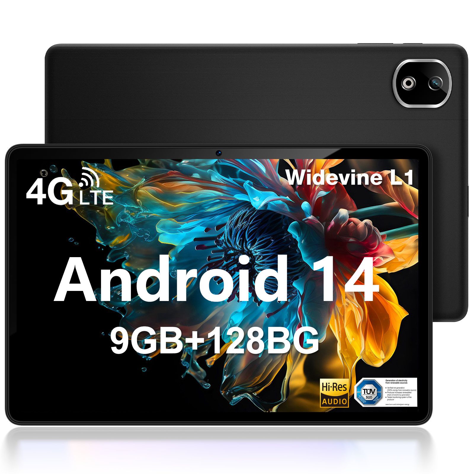 DOOGEE T30E 8000mAh, 9GB RAM + 128GB ROM/TF 1TB, Android 14, 11 Zoll Tablet (11", 128 GB, Android 14, 4G, Dual 4G LTE 5G WiFi Планшети LTE, BT5.0, 13MP+5MP, Widevine L1, OTG)