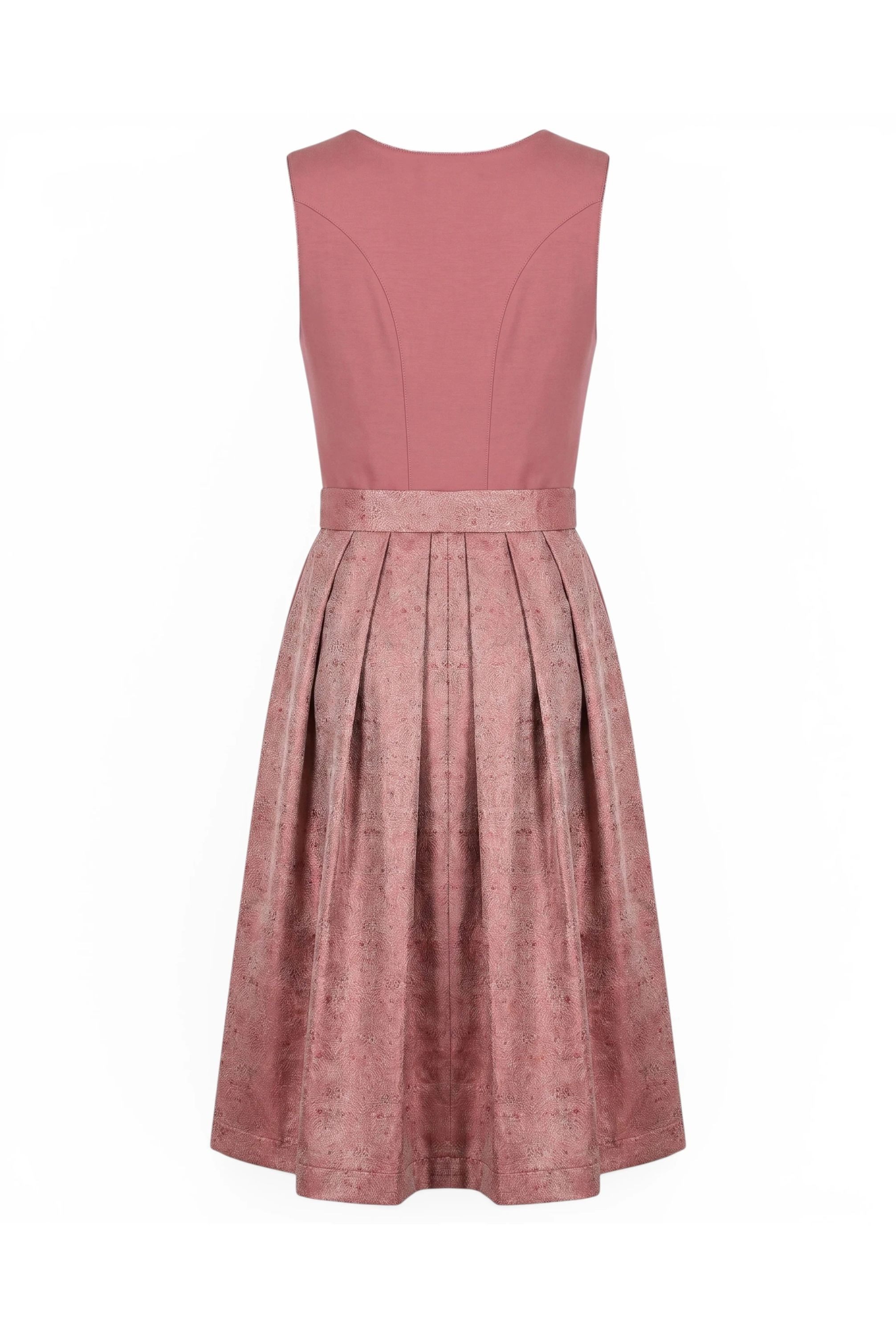 Nübler Trachtenkleid Mididirndl Kira in Beere - Rocklänge 65 cm