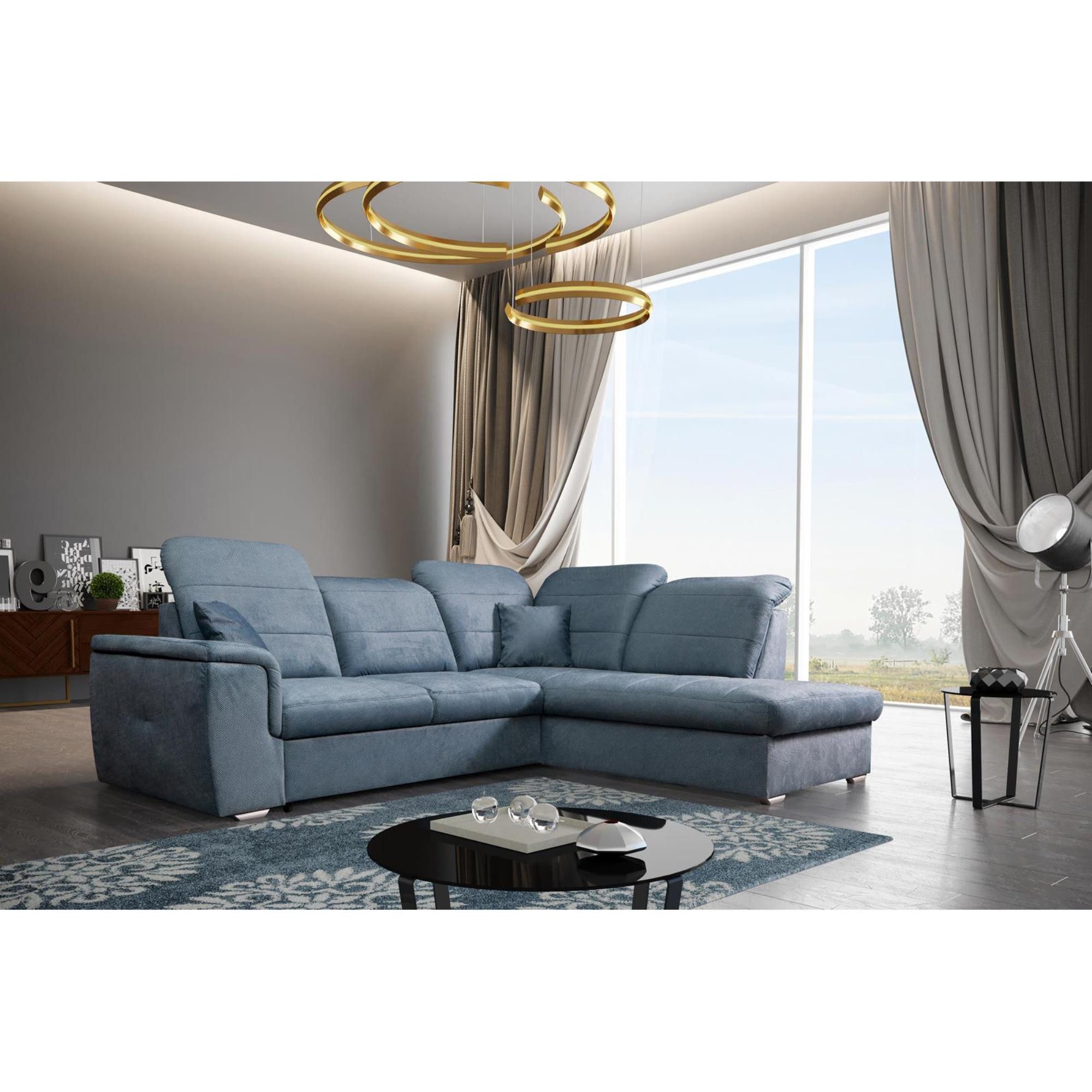 Beautysofa Ecksofa mit Schlaffunktion BERGAMO L, günstig online kaufen