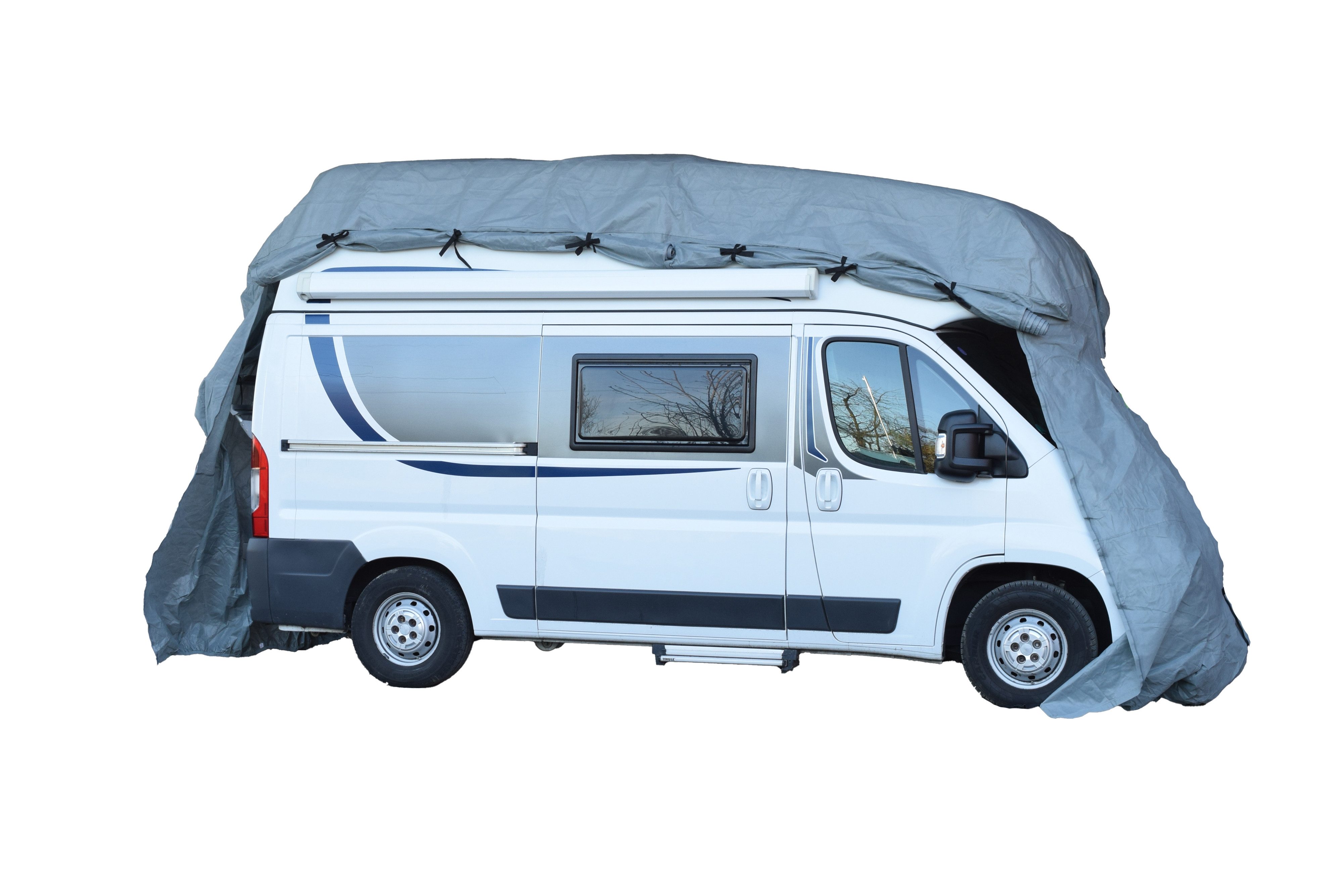 Green Yard Wohnmobilschutzhülle Wohnmobil Abdeckplane Schutzhülle Größe M 610 x 235 x 275 cm (1 Stück, inkl. Tragetasche), UV-beständig, schimmelresistent und reißfest