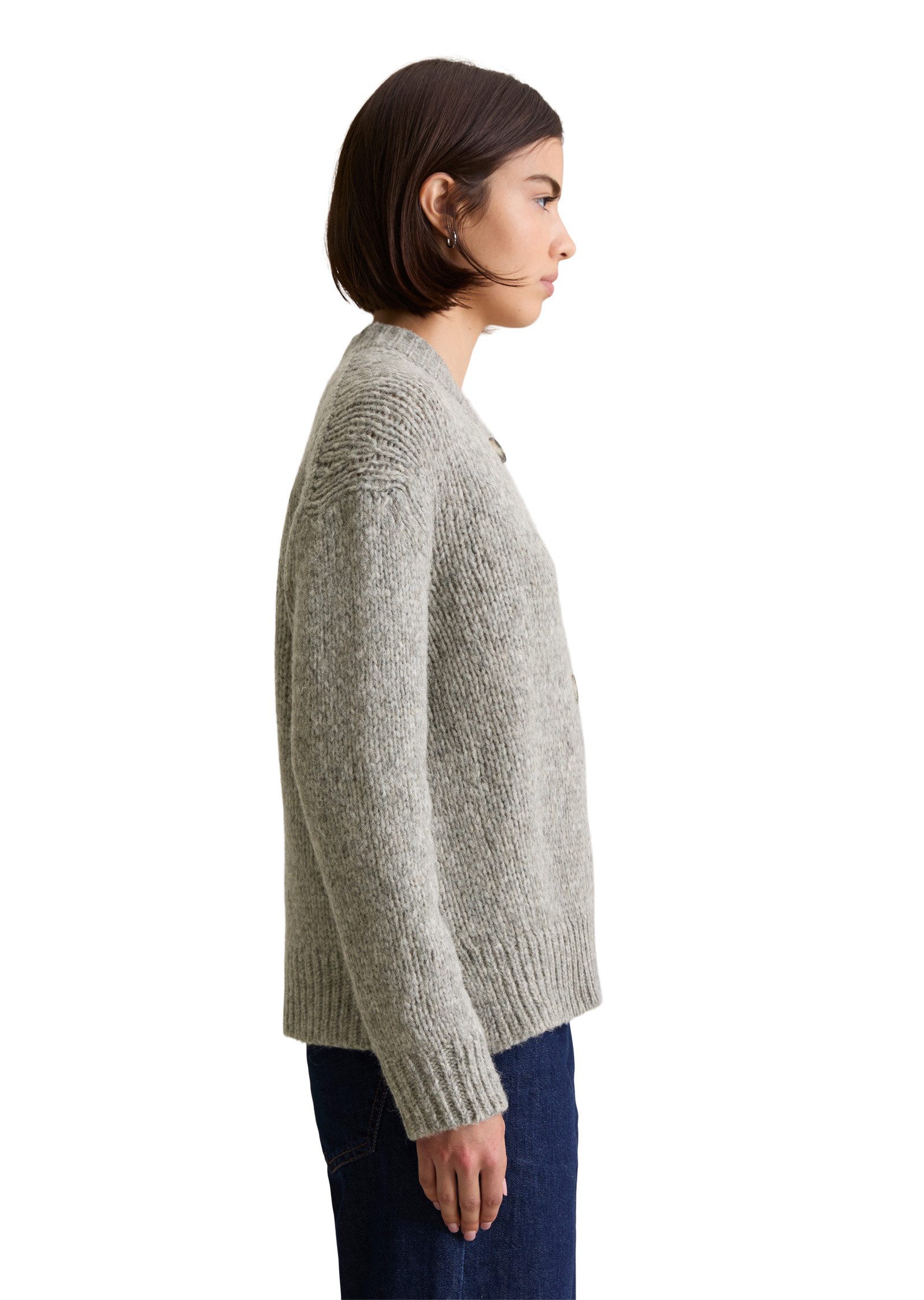 Marc O'Polo DENIM Cardigan aus kuscheligem Schurwolle-Alpaka-Mix günstig online kaufen