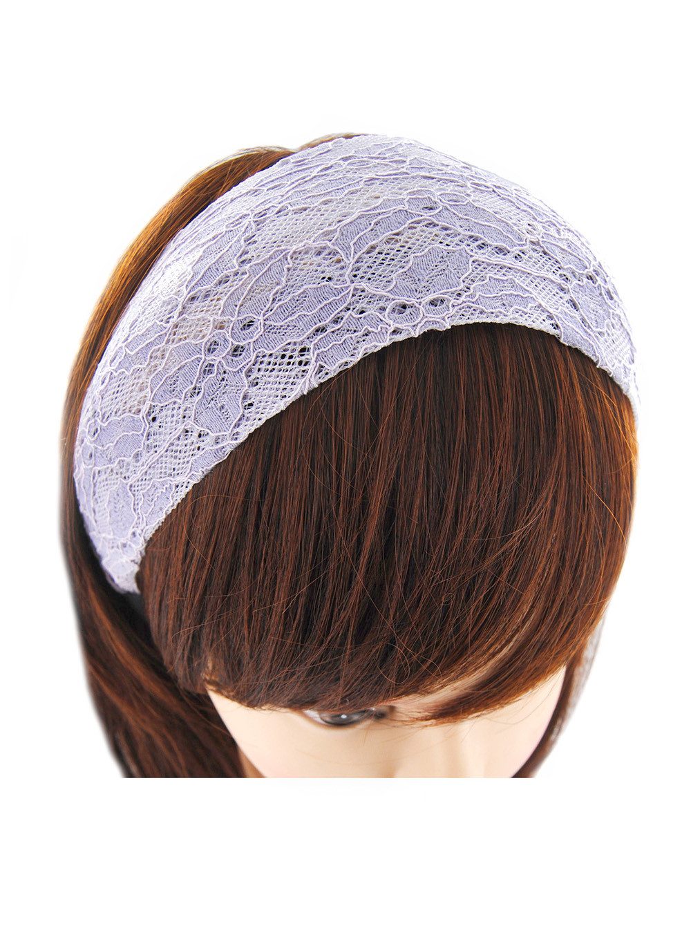 axy Haarreif Lady Look Breiter Haarreif, aus wunderschöner Spitzenstoff Haarband Haarreifen