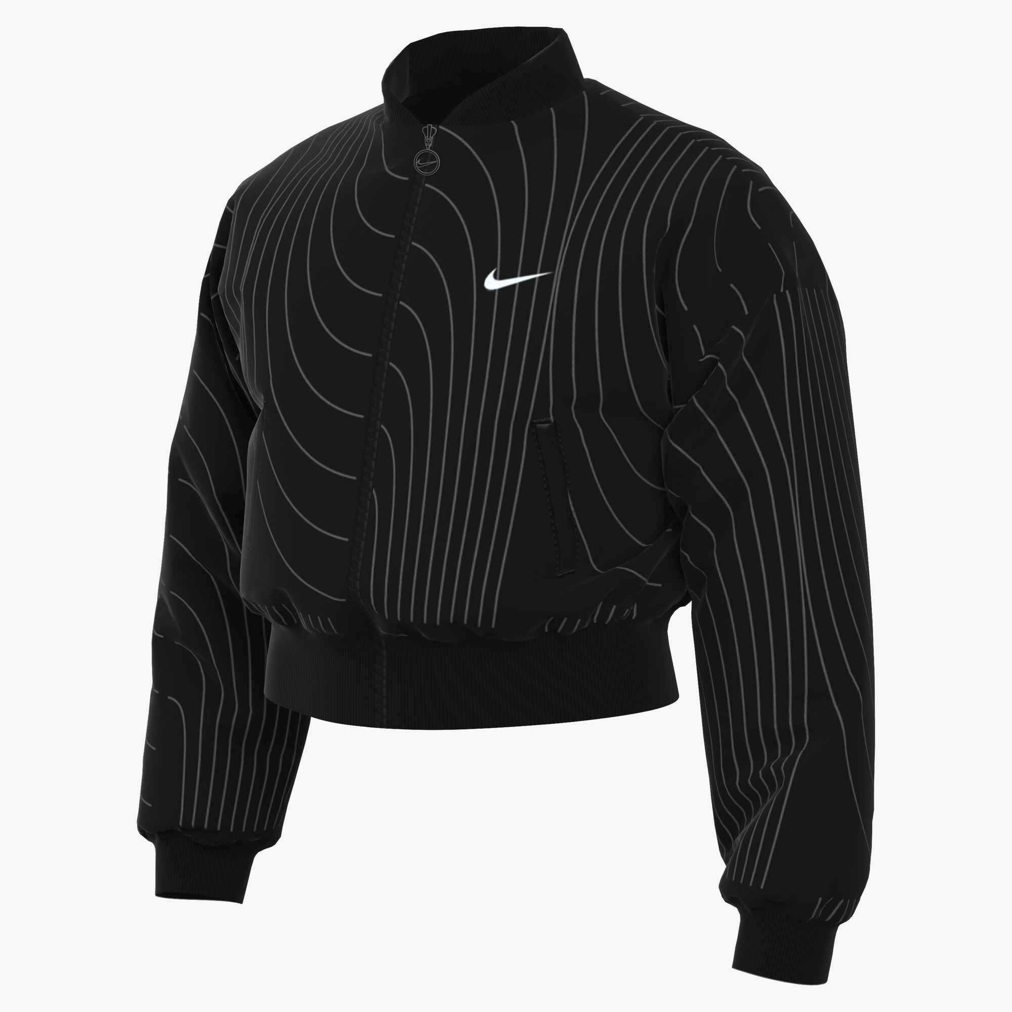 Nike Sportswear Steppjacke G NSW JKT STY STAR für Kinder, mit glänzendem Satin, mit wärmender Füllung