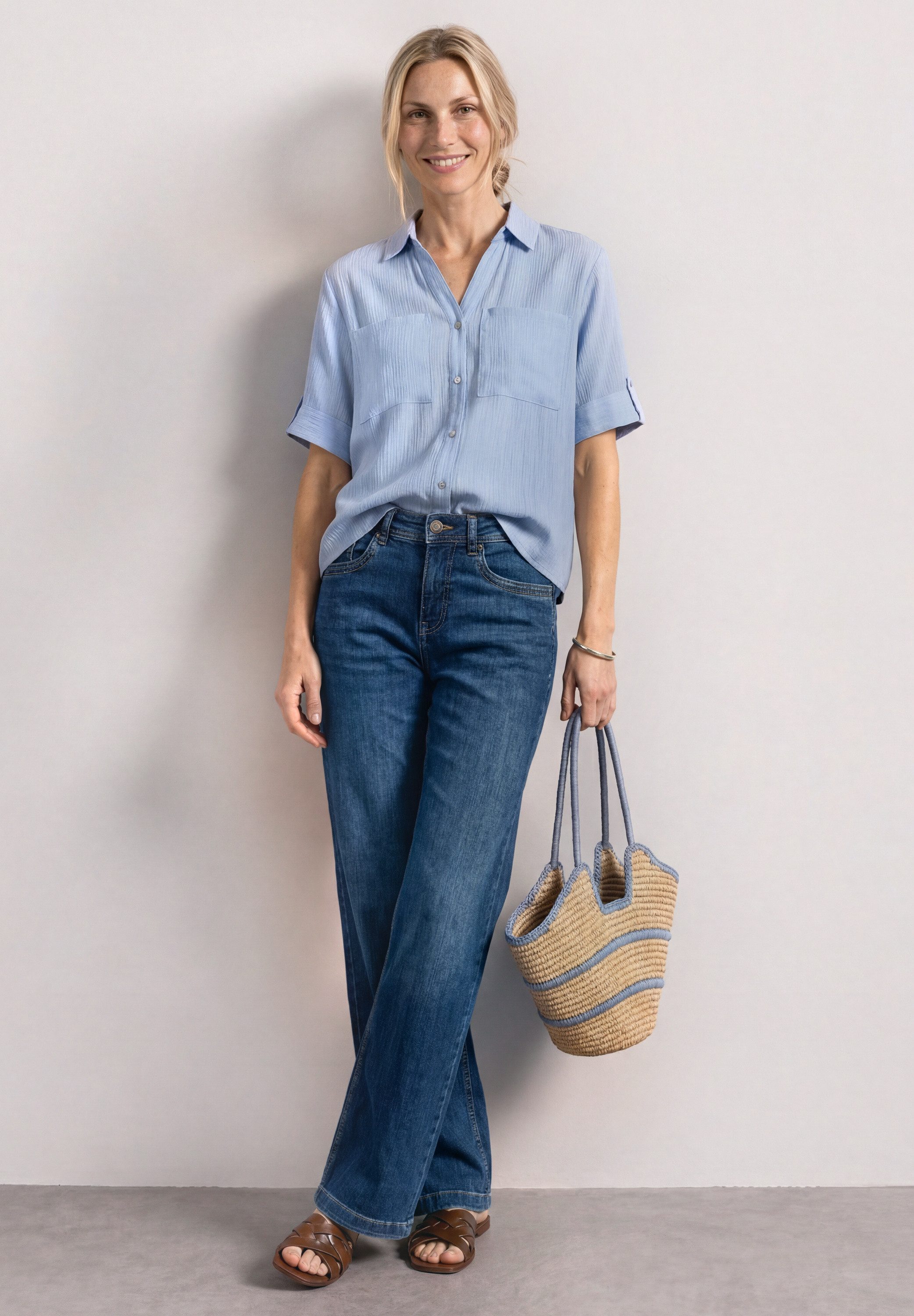 STREET ONE Hemdbluse Kann auch offen gestylt werden – Bild 4 von 5