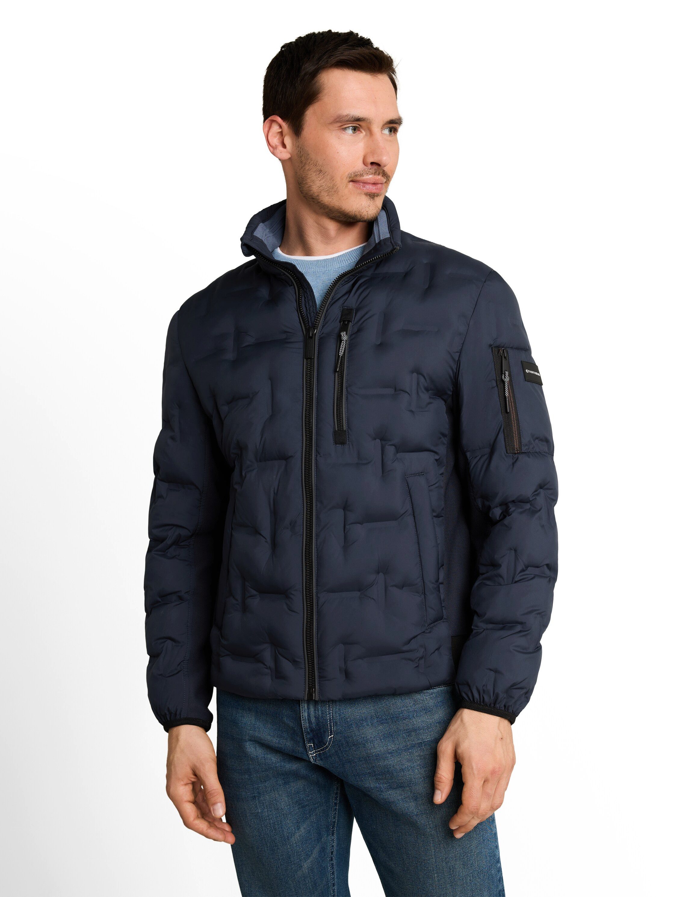 TOM TAILOR Steppjacke mit Stehkragen udn Reißverschluss
