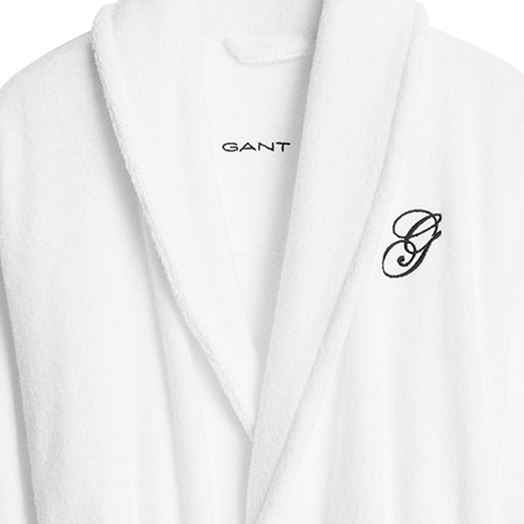 Gant Bademantel Unisex Bademantel 1er Pack Baumwolle, Baumwolle