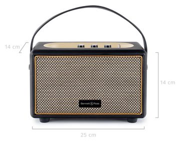 Bennett & Ross BB-820 Blackmore Junior Bluetooth-Lautsprecher (20 W, Retro Speaker in Lederoptik mit 5200 mAh Akku)