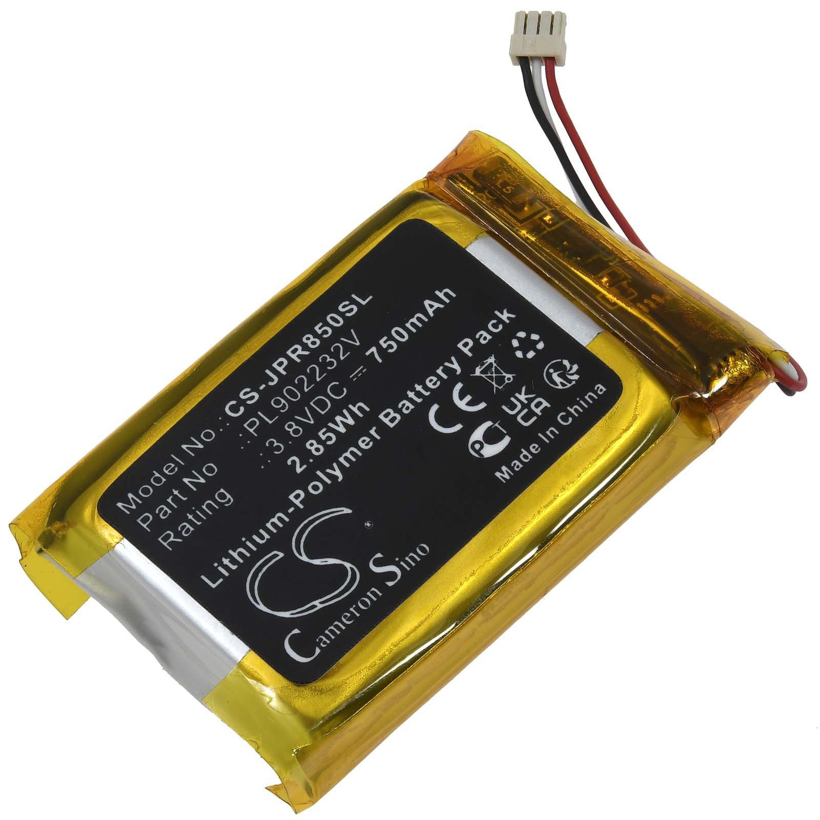 Powery Akku für Jabra Typ PL902232V Akku 750 mAh (3.8 V)