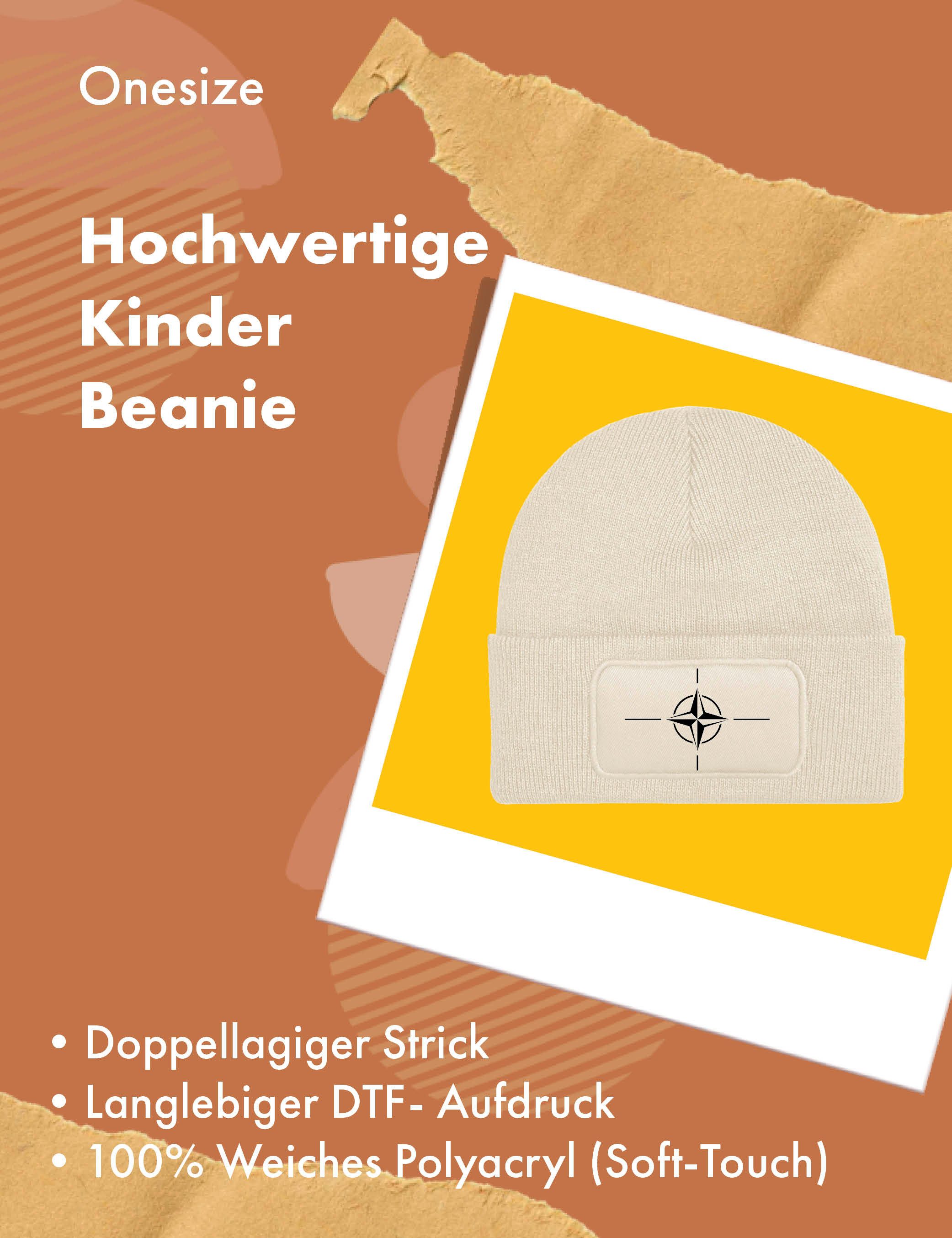 Youth Designz Beanie Unisex Kinder Beanie Mütze "NATO" Europäische Mächte Print Geschenk mit lustigen und stylischen Aufdruck für Jungen und Mädchen Statement