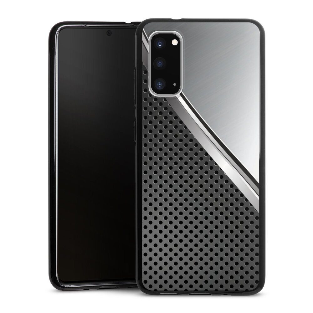 Handyhülle Carbon Stahl Metall Duo Metal Surface