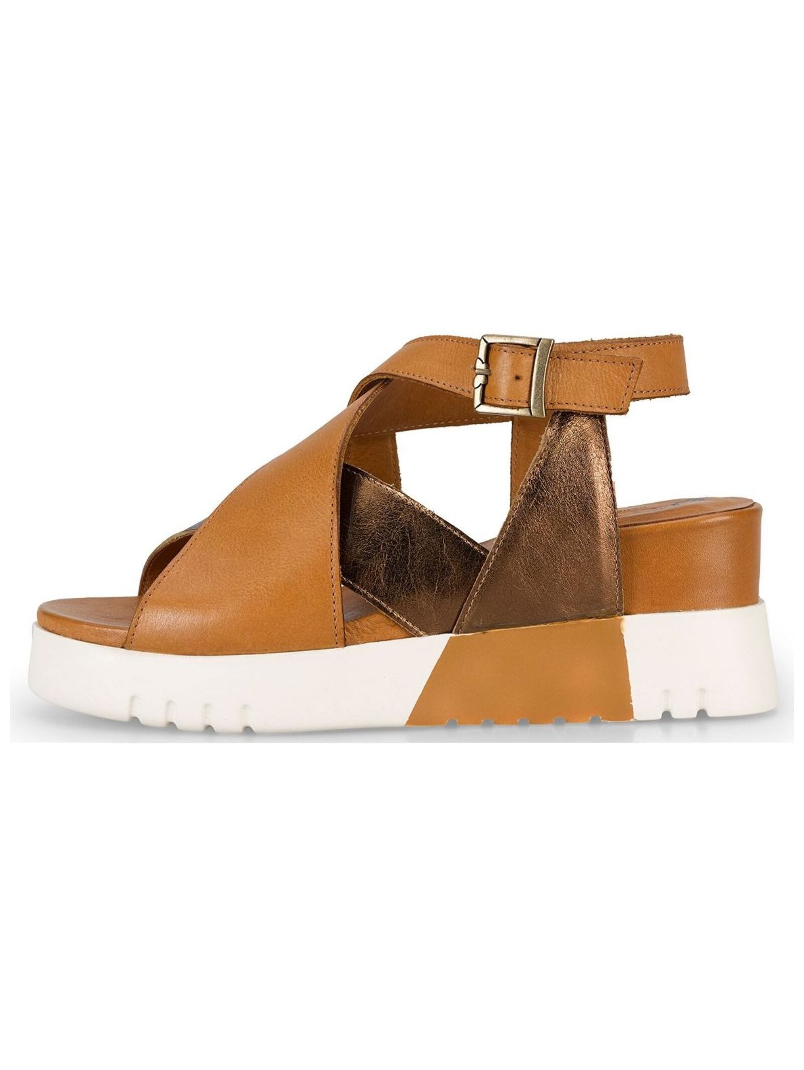 Felmini Wide Fit Sandalen Leder Riemchensandalette günstig online kaufen