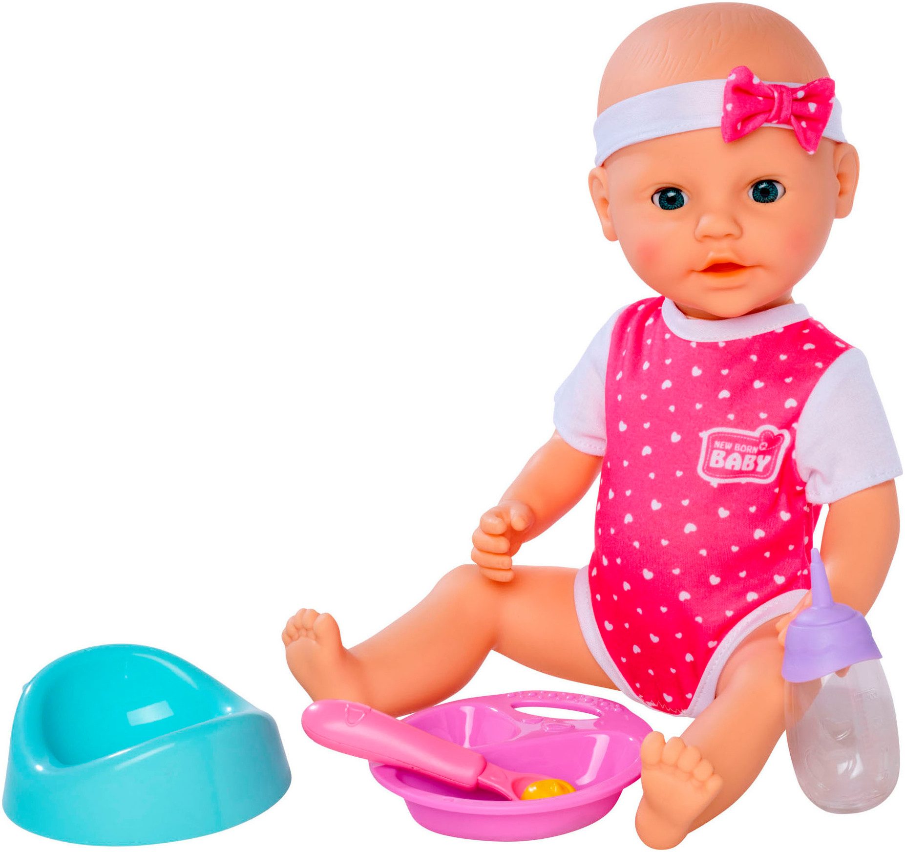SIMBA Babypuppe New Born Baby Hungry, mit Funktionen, inklusive 5-tlg. Zube günstig online kaufen
