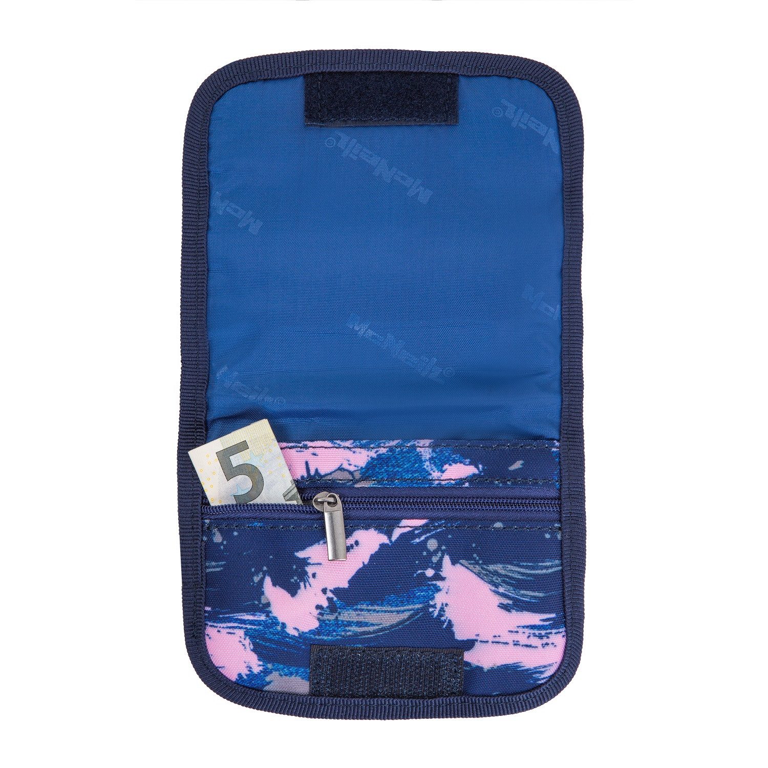 McNeill Schulranzen Brustbeutel DENIM (1 Stück), Scheinfach, zum Umhängen, Reißverschlussfach