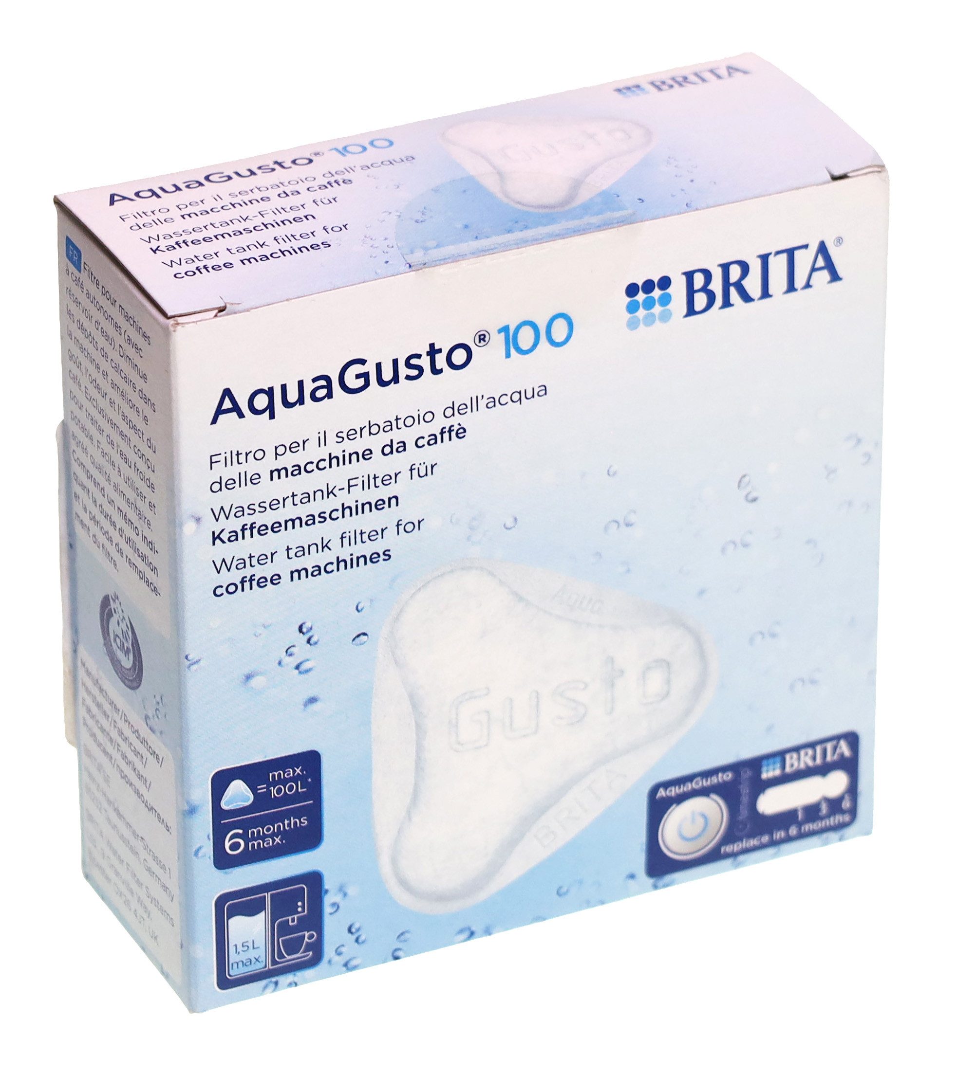 BRITA Ersatzfilter Brita 1018872 AquaGusto 100 universal Wassertank Filter für Kaffeemasc