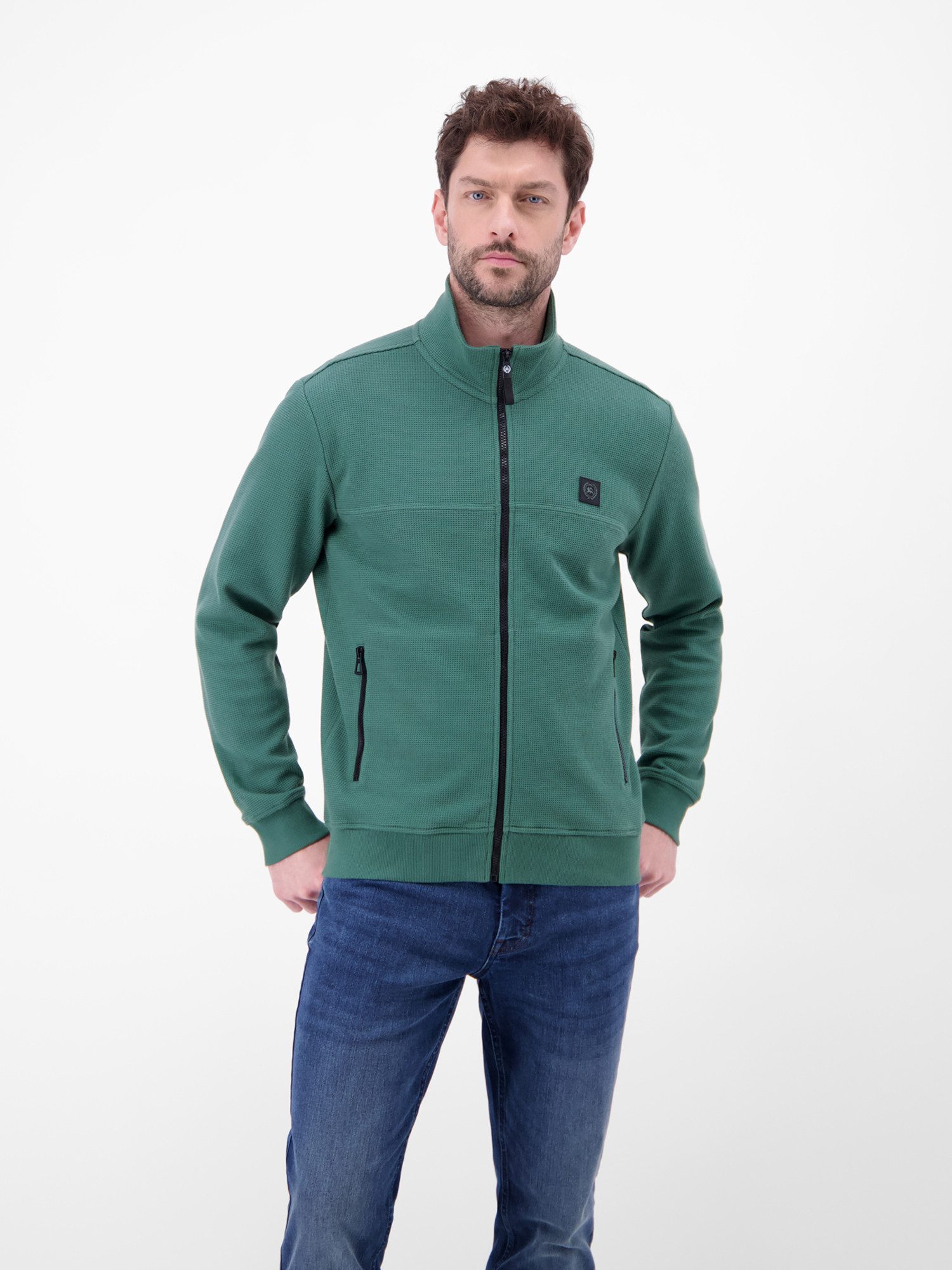 LERROS Sweatjacke Sweatjacke aus Baumwollmix
