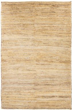 Wollteppich Gabbeh - Perser - 154 x 95 cm - hellbeige, morgenland, rechteckig, Höhe: 18 mm, Wohnzimmer, Handgeknüpft, Einzelstück mit Zertifikat