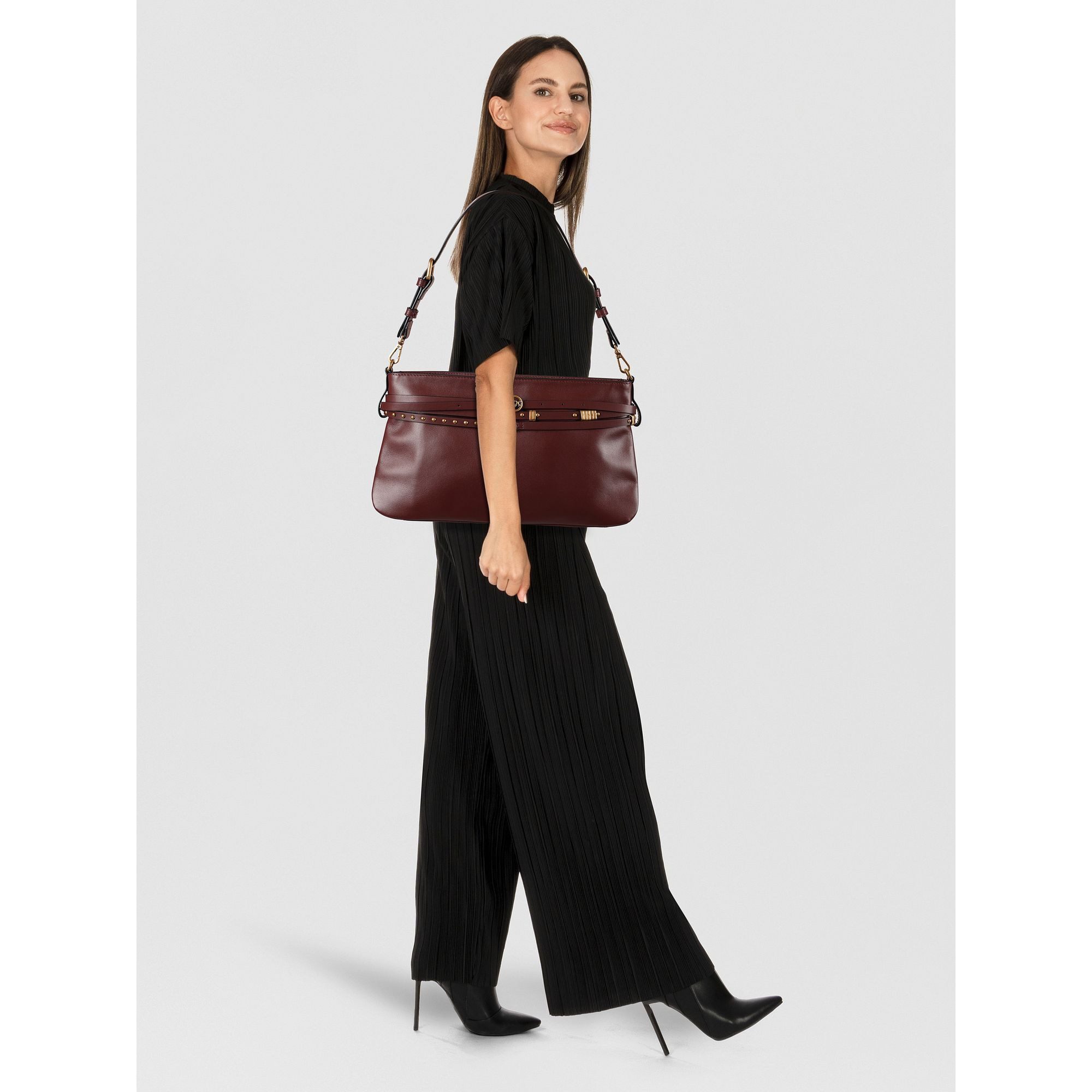 PINKO Schultertasche Belt Bag Classic, Leder