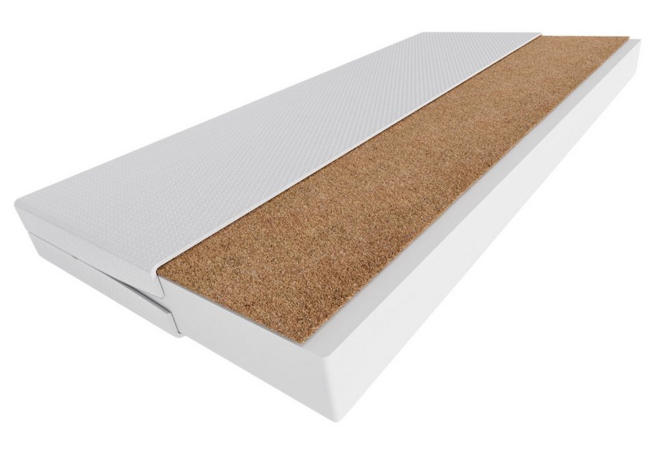 Kindermatratze »Kokos-Matratze mit waschbarem Bezug 70×140, 80×160«, Kids Collective, 8 cm hoch, Atmungsaktive Wende-Matratze mit zwei Härtegraden…