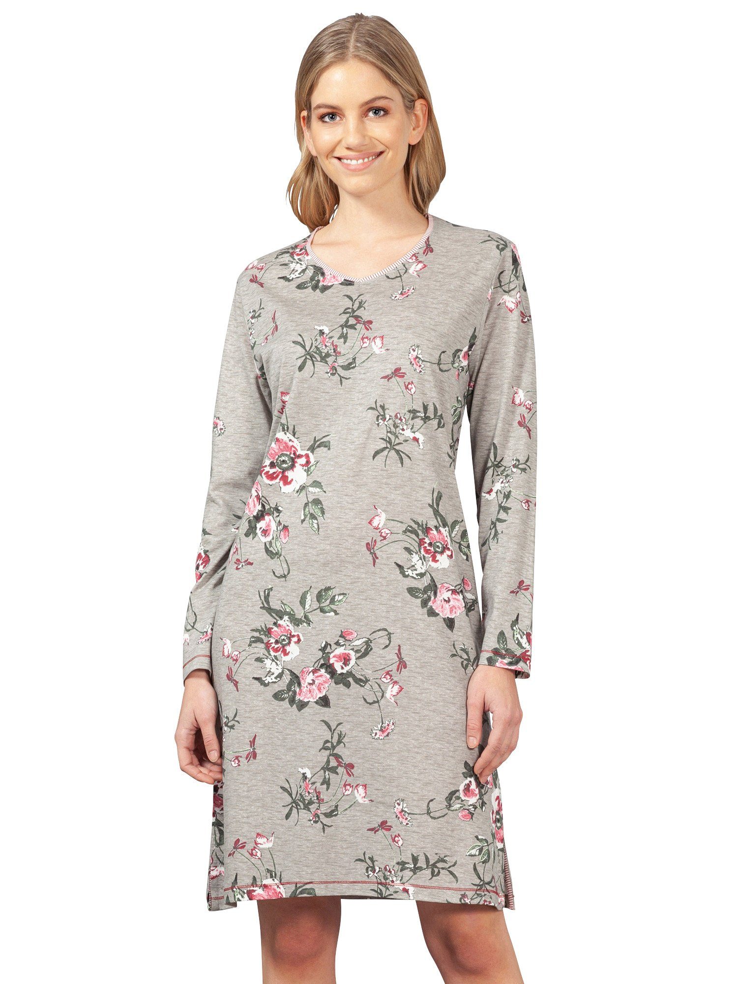 Hajo Nachthemd »Damen-Nachthemd« Single-Jersey Blumen