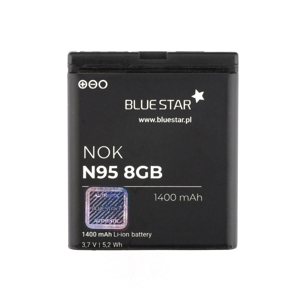 BlueStar Akku Ersatz kompatibel mit Nokia N93i / N95 8GB / N96 1100 mAh Austausch Batterie Accu Nokia BL-6F Smartphone-Akku