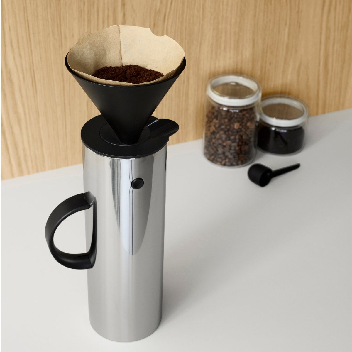 Stelton Kaffeebereiter Kaffeefilter für Isolierkannen | Teigschaber