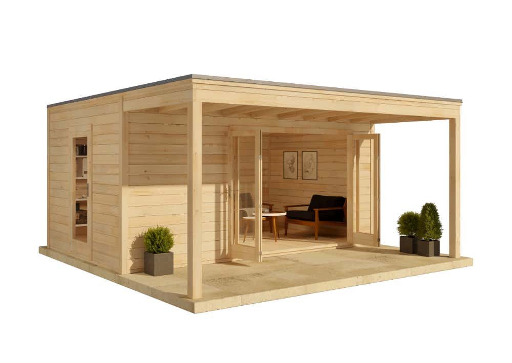 Alpholz Gartenhaus Design Cubus-Avant 44 ISO