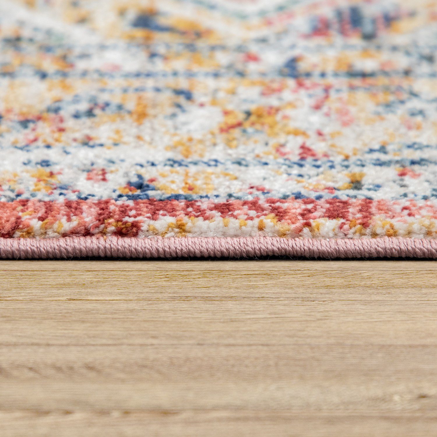 Pastell Marokkanisches Teppich Modern, Kurzflor mm 12 Teppich Wohnzimmer Home, rechteckig, TT Höhe: