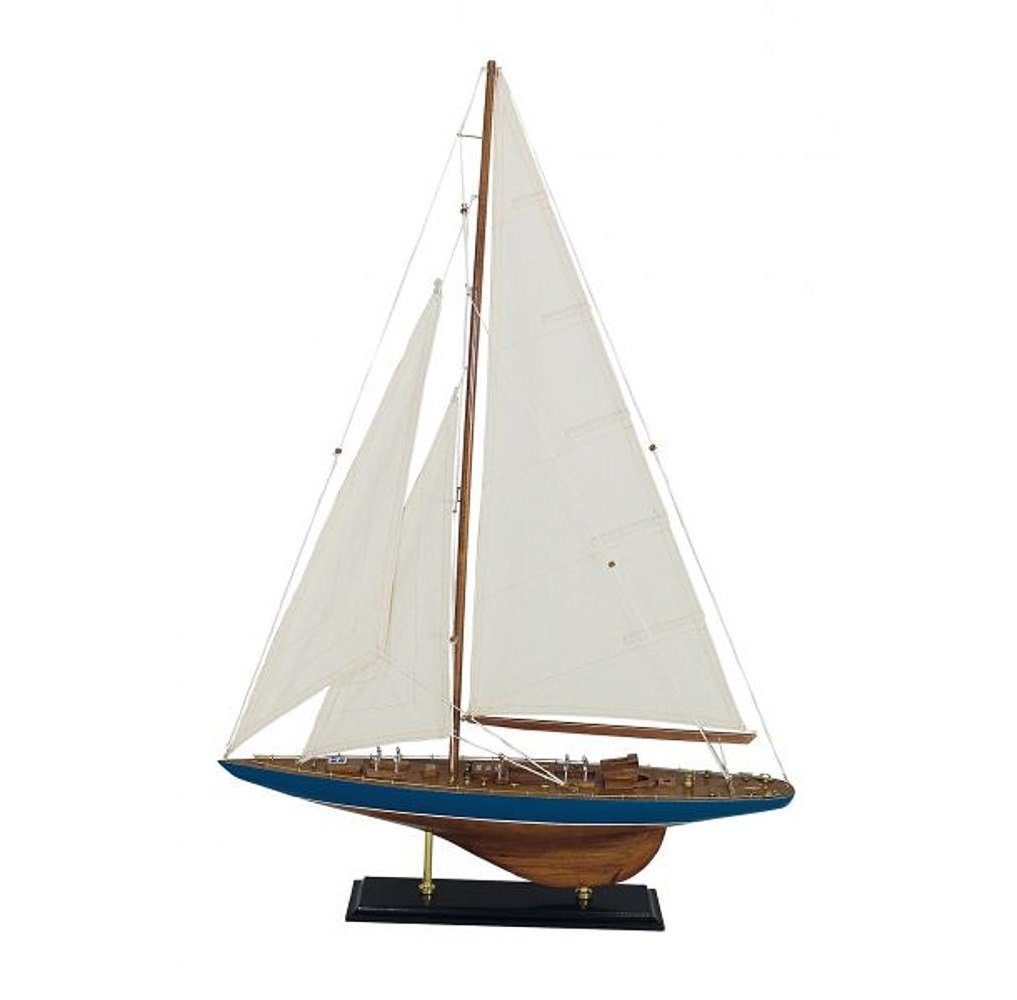 Linoows Dekoobjekt Segelyacht, J- Klasse detailgetreue Modelle Modell Schiff, Regatta Segler, Yacht
