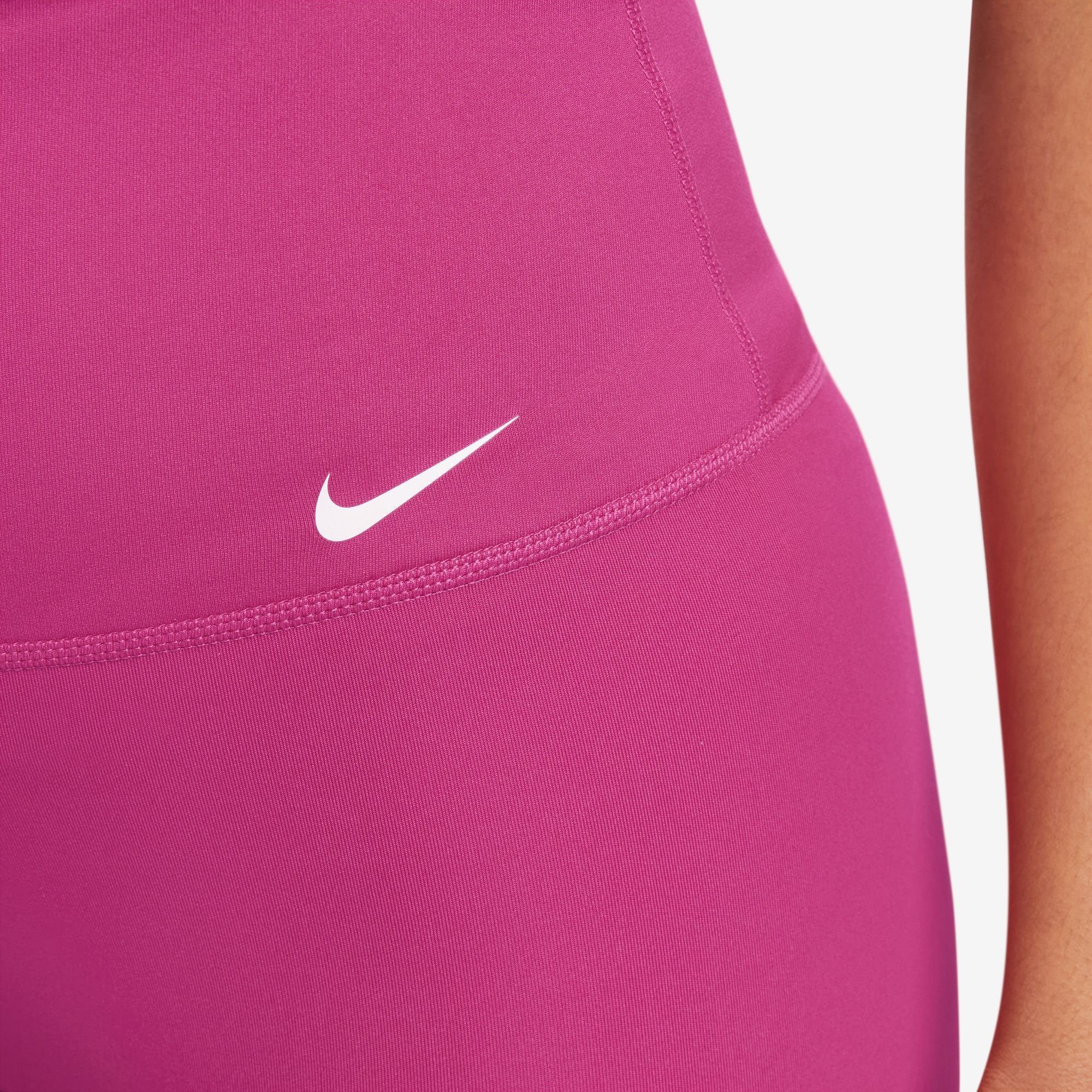 Nike Trainingstights DRI-FIT ONE HIGH-WAISTED WOMEN'S FIREBERRY/WHITE BIKER SHORTS