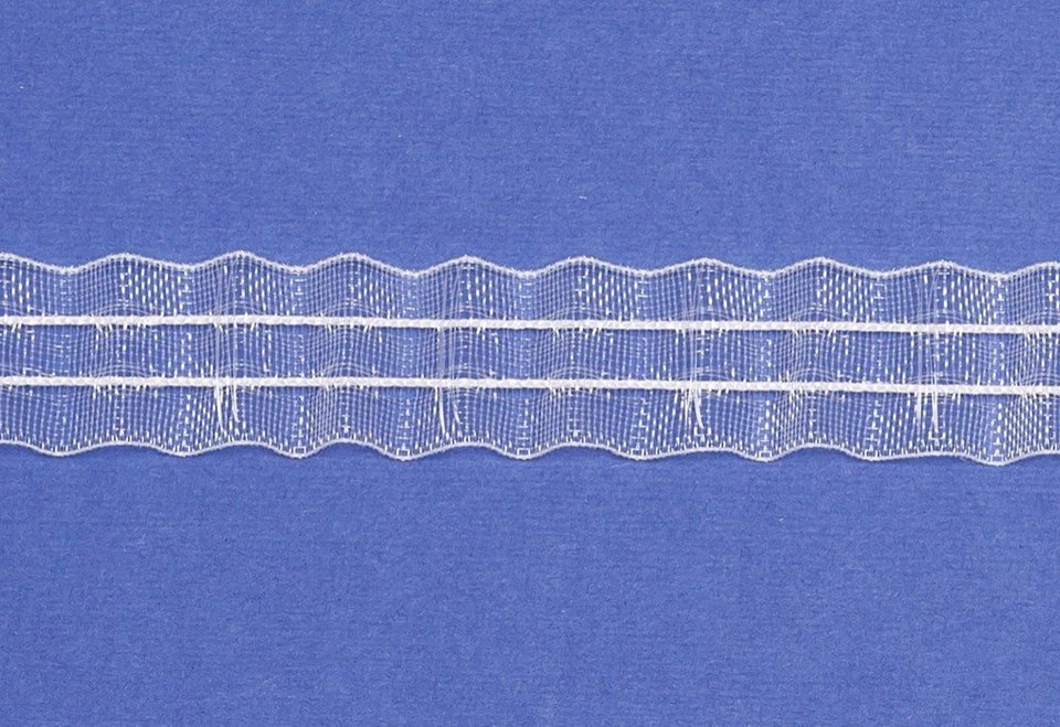 Raffrollo Falt - und Raffrollobänder - variabel mit Zugschnur, Zubehör /  Farbe: transparent/Breite: 22 mm - L149, rewagi, Verkauseinheit: 5 Meter