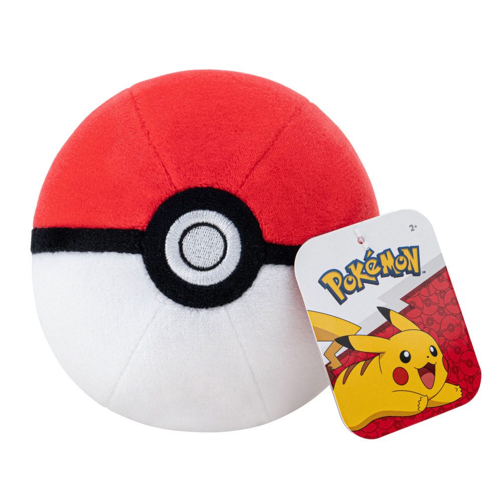 Jazwares Plüschfigur Pokémon Plüschfigur Pokeball 13 cm