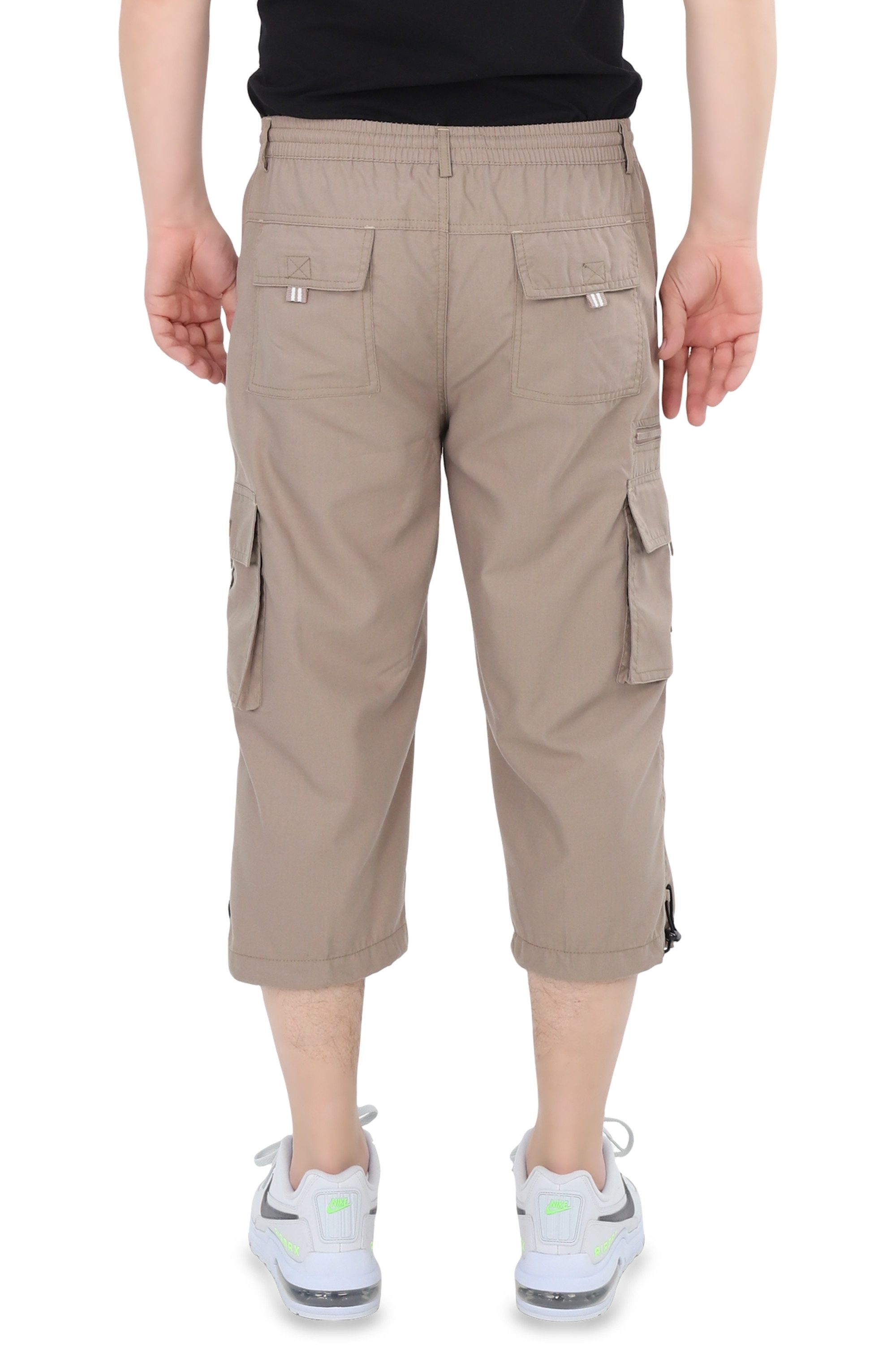 Ben Creek Cargobermudas QLH13 3/4 Bermuda mit Cargo Taschen, kurze Herren Hose, Capri mit Dehnbund