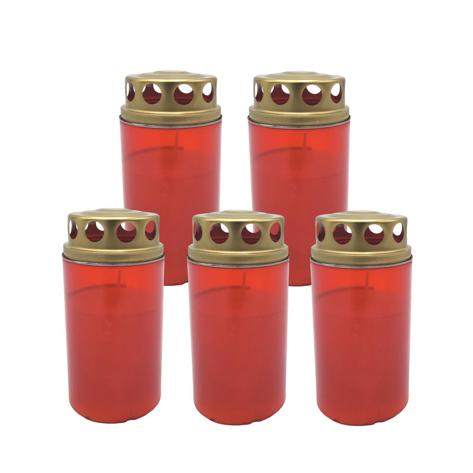 Malmö Grabkerze 5x Grabkerze rot Grablicht Gedenkkerze Trauerkerze 3-Tagebr günstig online kaufen