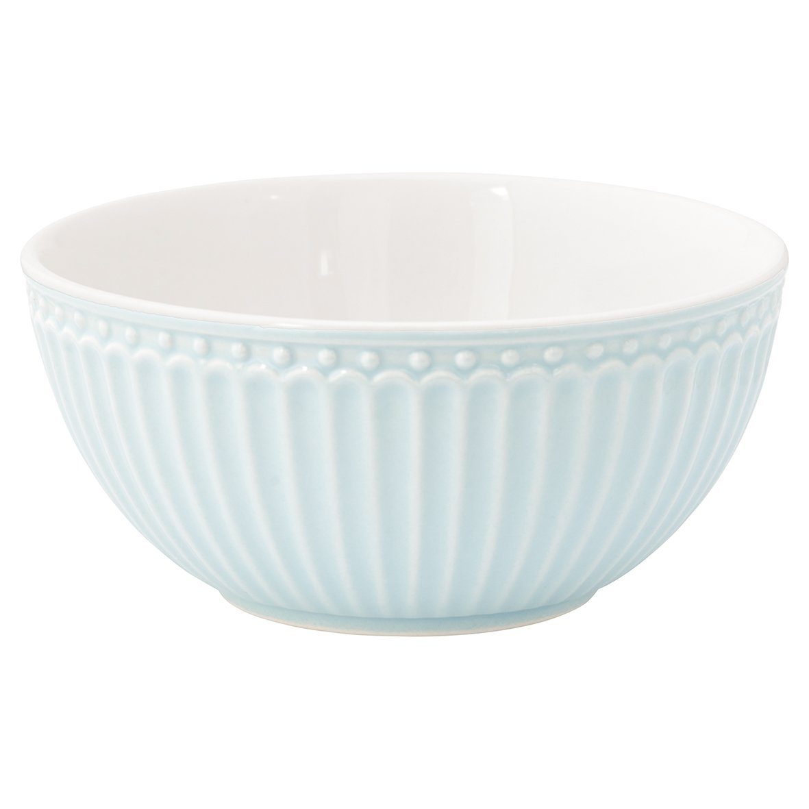 Greengate Müslischale Alice Müslischale pale blue 14 cm, Steinzeug, (Schüsseln & Чаши)