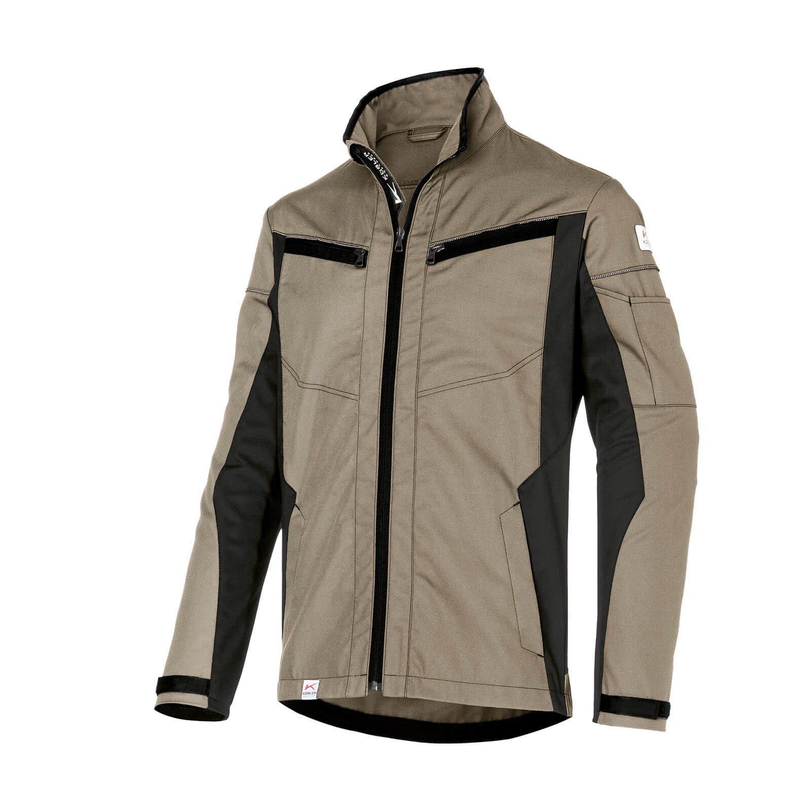 Kübler Softshelljacke Kübler Innovatiq Jacke sandbraun/schwarz