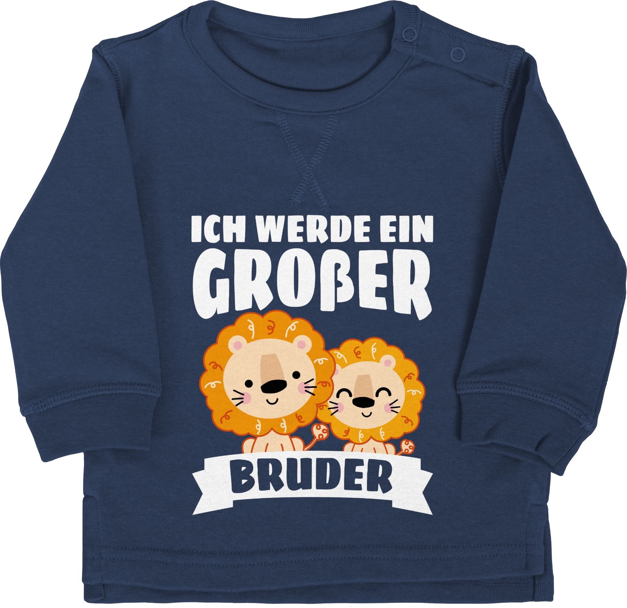Shirtracer Sweatshirt »Ich werde ein großer Bruder Löwe Geschwister