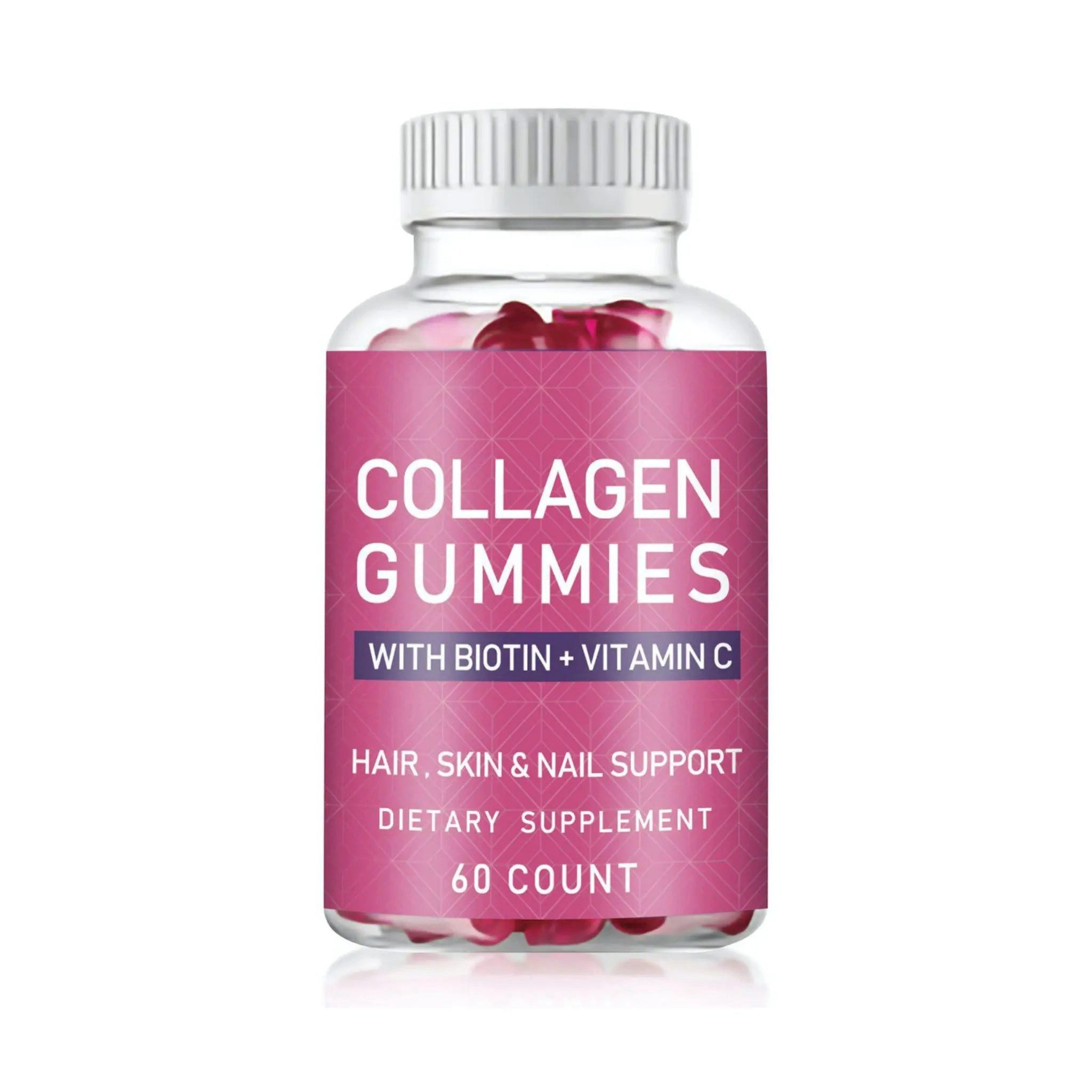Vita Elements Kollagen Gummibärchen 60 Stück Zellschutz Biotin Vitamin C Vegan Gummibärchen