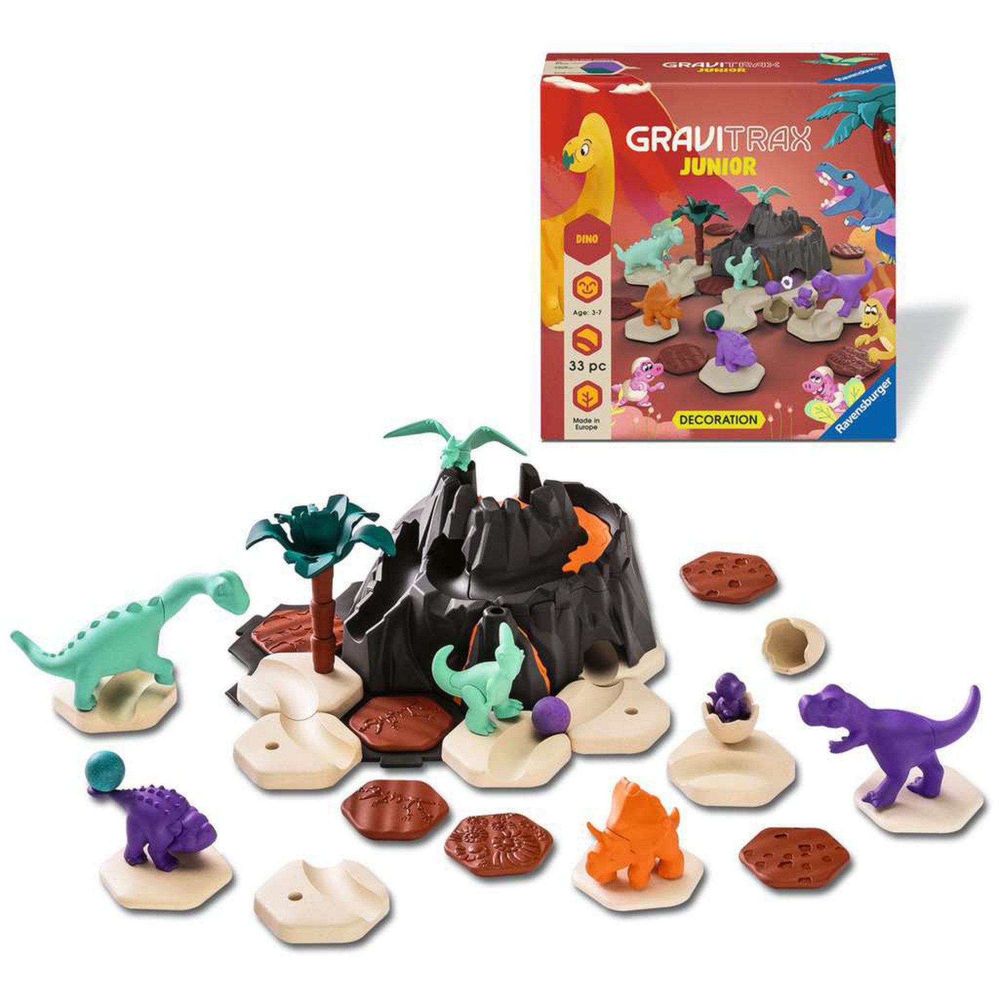 Ravensburger Kugelbahn Ravensburger GraviTrax Junior - Erweiterung Dino
