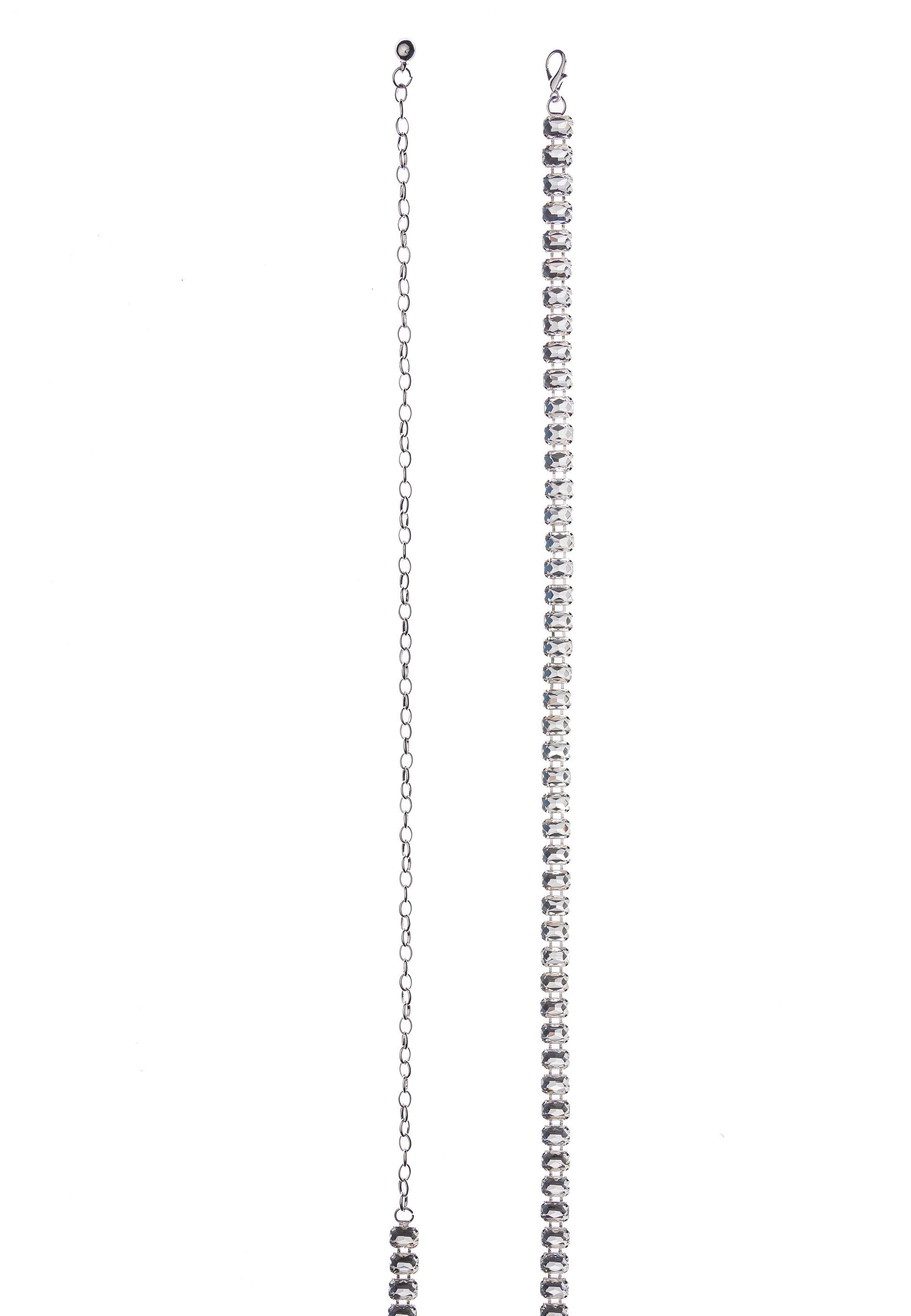 Hüftkette Kettengürtel mit Straßsteinen Taillenkette im Design edlen funkelnden Accessoires Cassandra