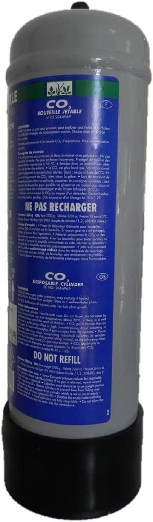 Aquariumpflege Dennerle CO2 Einwegflasche, 1200 g