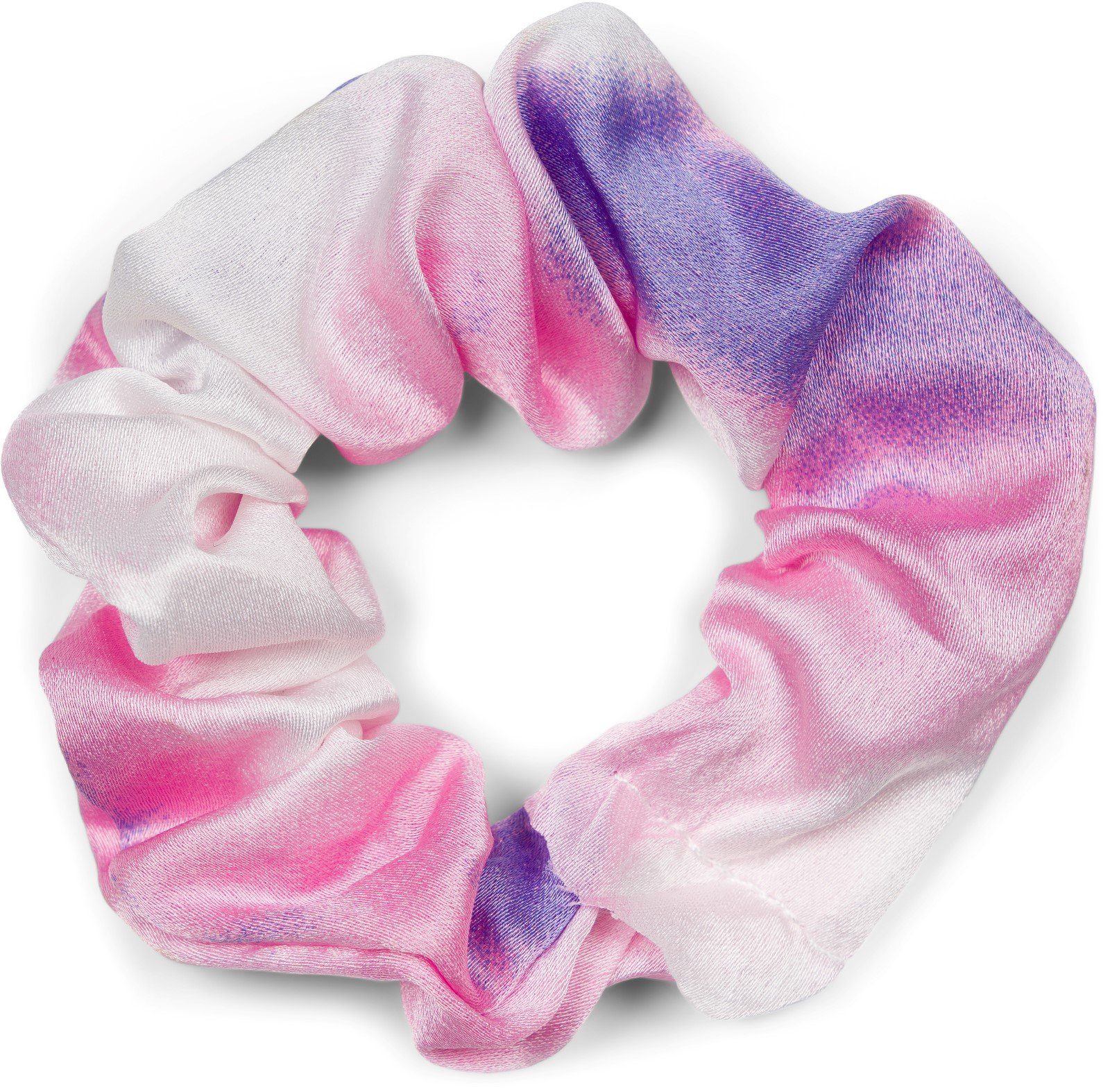 Farbverlauf styleBREAKER Schleife Haargummi, Batik mit Haargummi Scrunchie Rosa-Violett 1-tlg.,