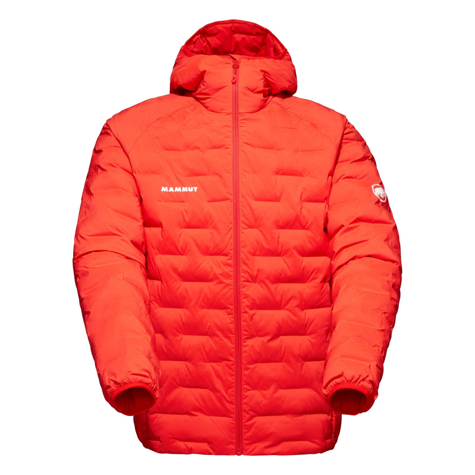 Mammut Winterjacke Sender IN Hooded Jacket mit Markenschriftzug auf der Vorderseite