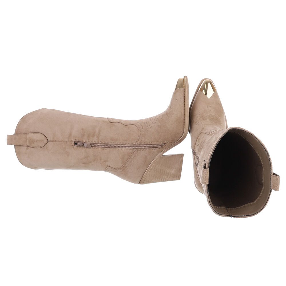 Ital-Design Elegante Damenstiefel mit Spitzenausstattung für Freizeit Weste günstig online kaufen