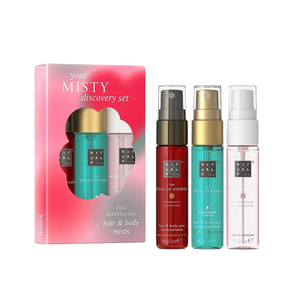 Rituals Pflege-Geschenkset Rituals Hair & Body Mist Discovery Trio Bundle 3x20 ml, 3-tlg., 3-teiliges Duft-Trio für Haut & Haar in Reisegröße