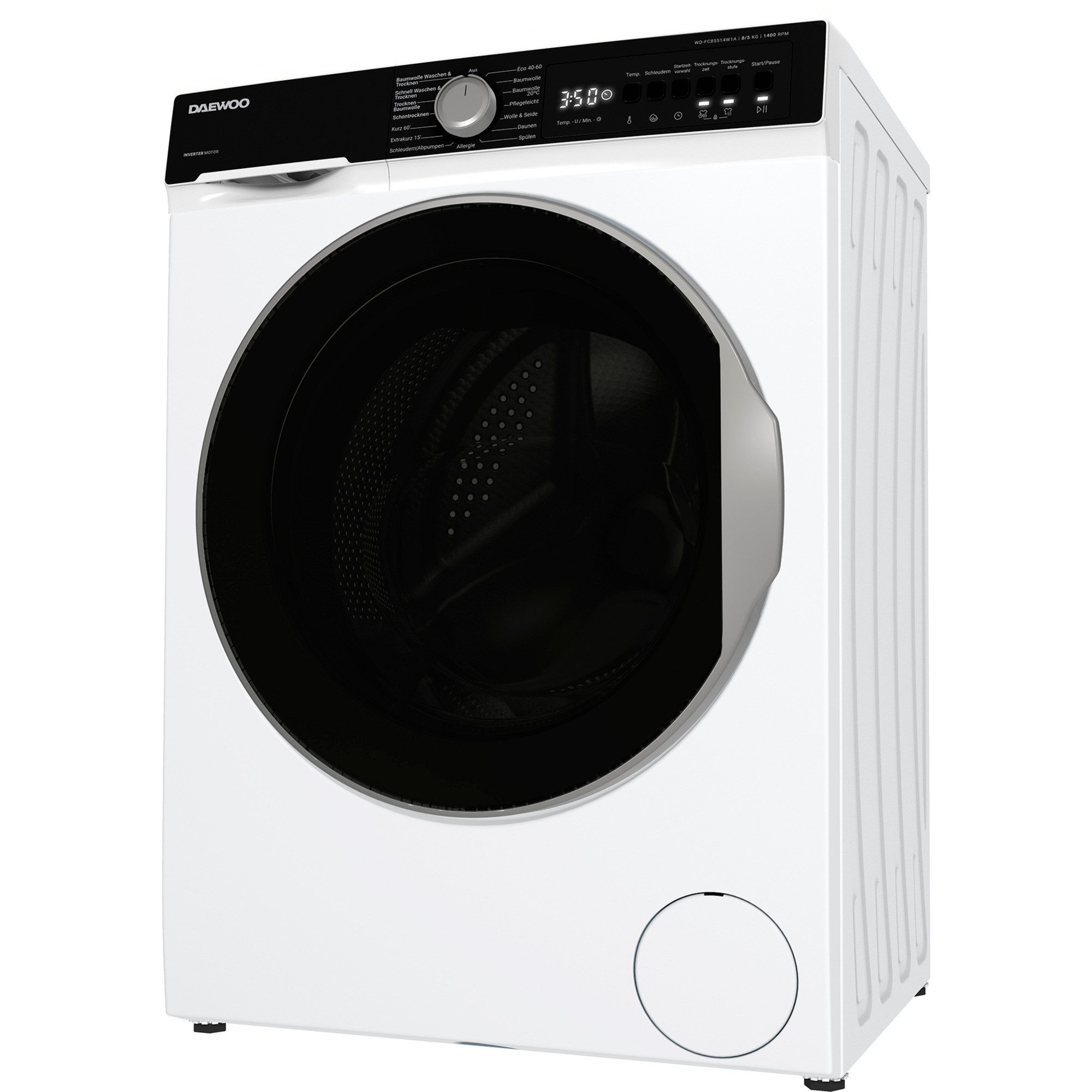 Daewoo Waschmaschine WD-FC85514W1A-DE, 8 kg, 1400 U/min