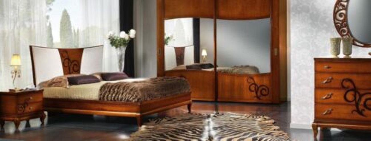 JVmoebel Bett, Bett Doppelbetten Modernes Bettrahmen Bettgestell Hotel Holz Betten