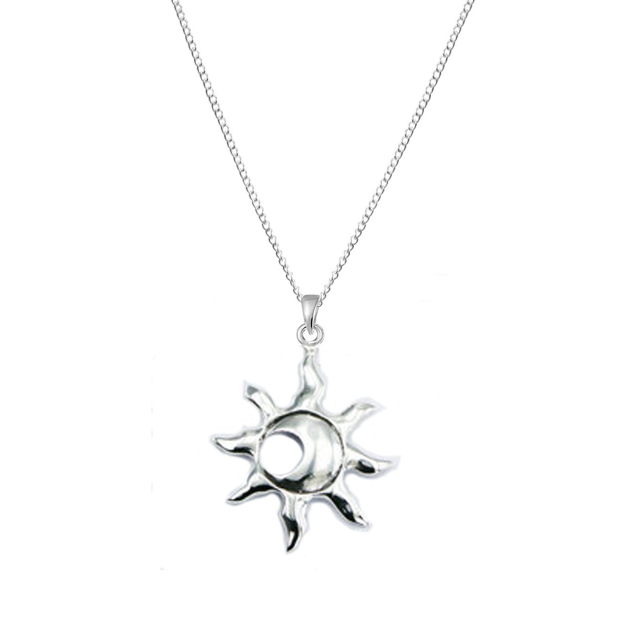 ALEXANDER YORK Kette mit Anhänger SOLAR ECLIPSE, 2-tlg., 925 Sterling Silber